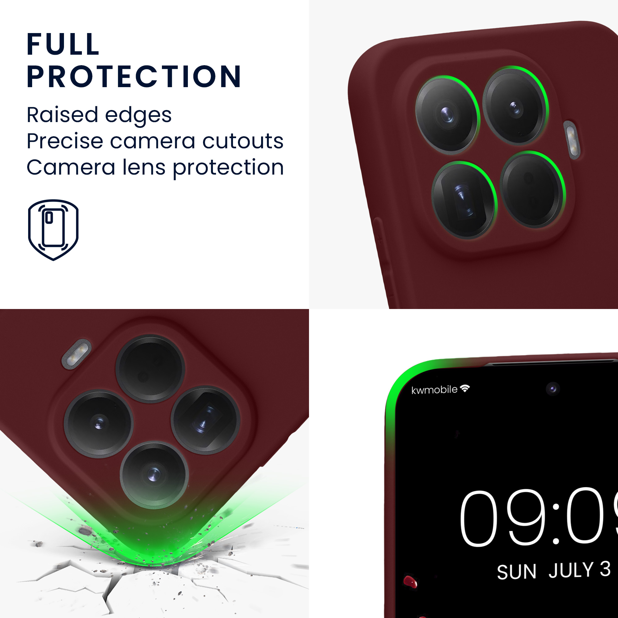 Pouzdro pro Xiaomi 15T Pro kwmobile tenké TPU - vínově fialová