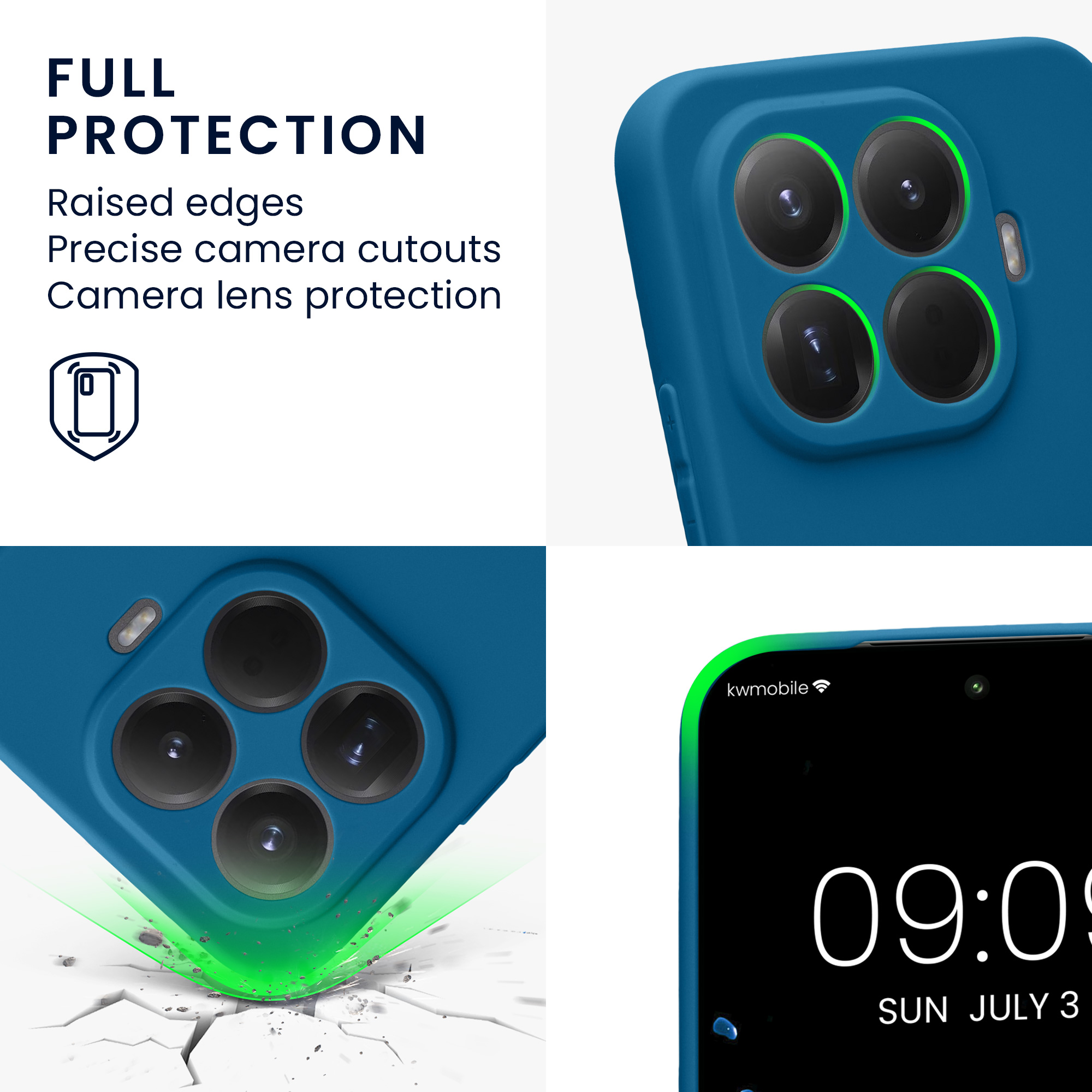 Pouzdro pro Xiaomi 15T Pro kwmobile tenké TPU - modrý korál