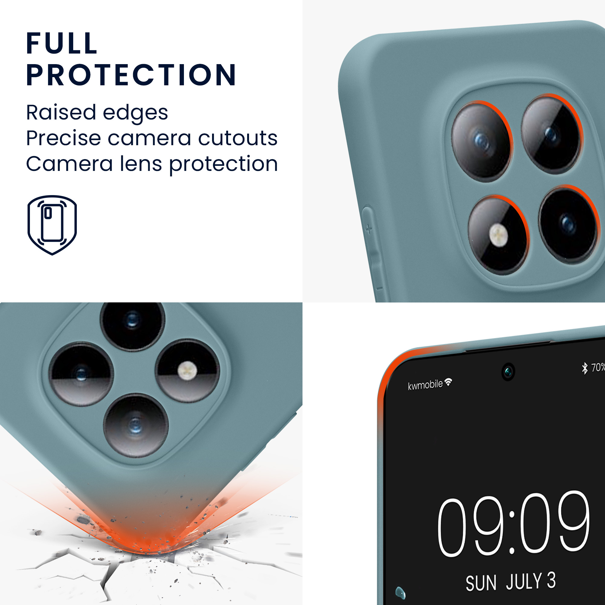 TPU kryt kwmobile pro Xiaomi Redmi Note 15 Pro 5G - šedobéžová