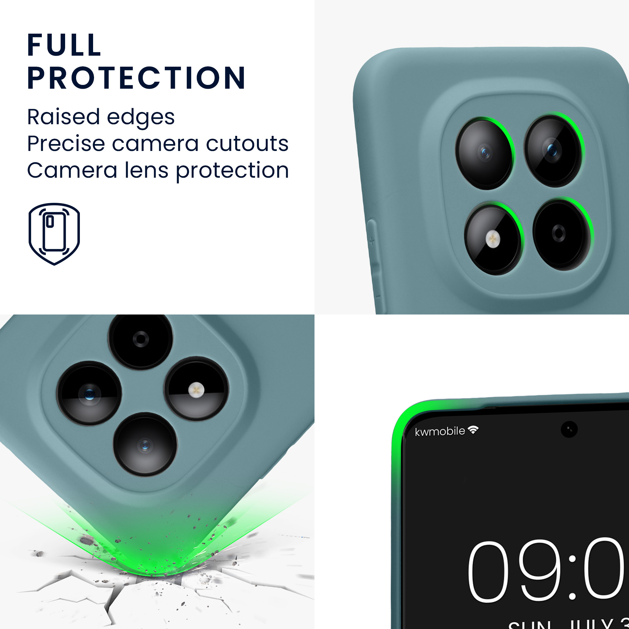 TPU kryt kwmobile pro Xiaomi Redmi Note 15 Pro+ 5G / Poco M8 Pro 5G - šedobéžová