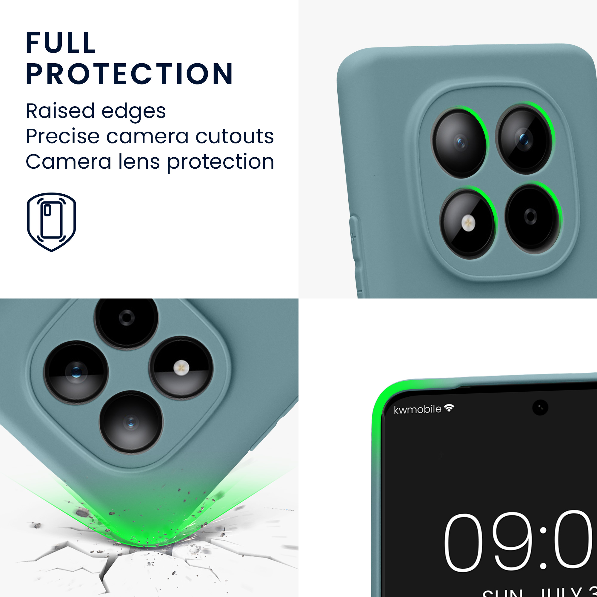 TPU kryt kwmobile pro Xiaomi Redmi Note 15 4G / Redmi Note 15 5G / Poco M8 5G - šedobéžová