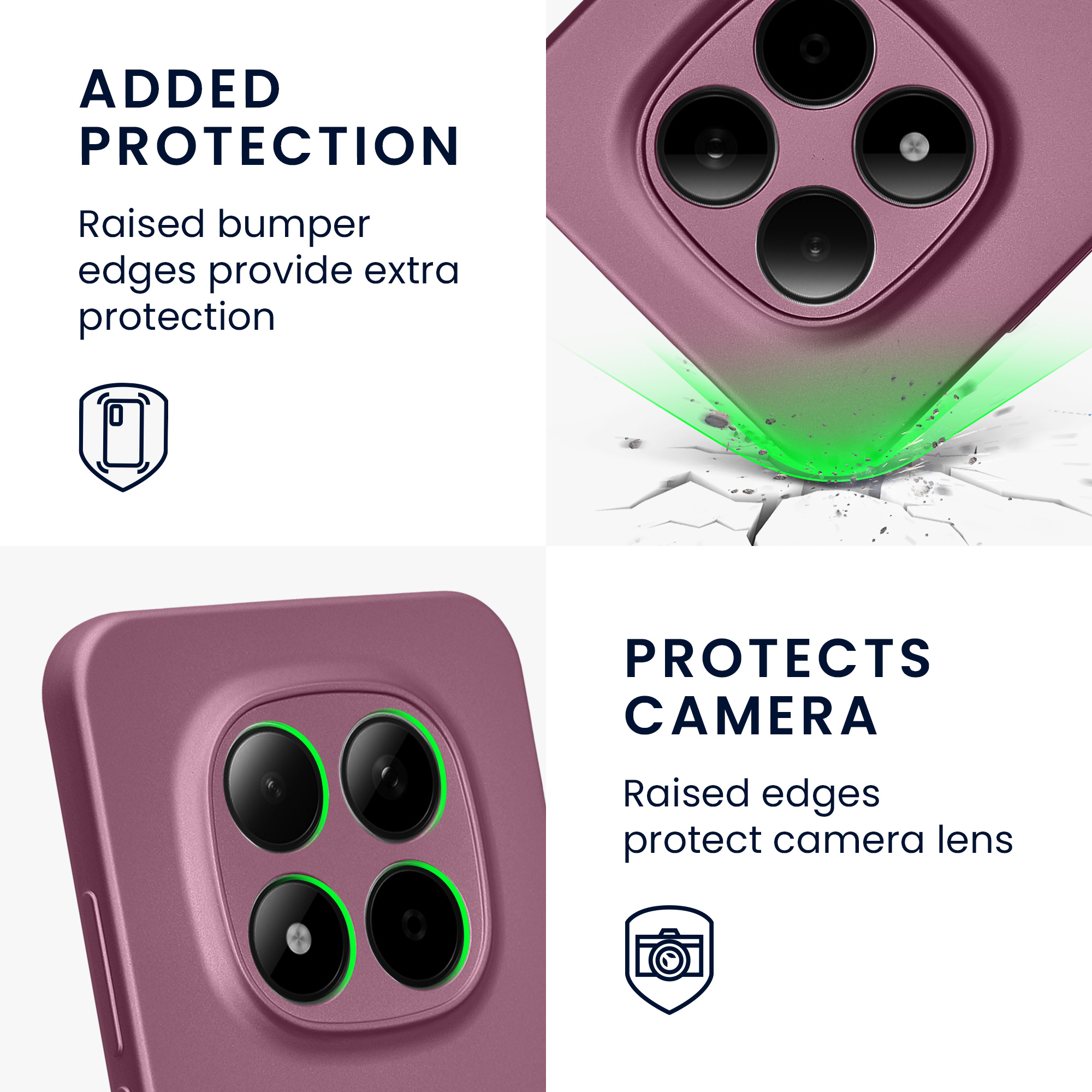Pouzdro pro Xiaomi Redmi Note 15 Pro 5G kwmobile metalické TPU - metalická levandulová