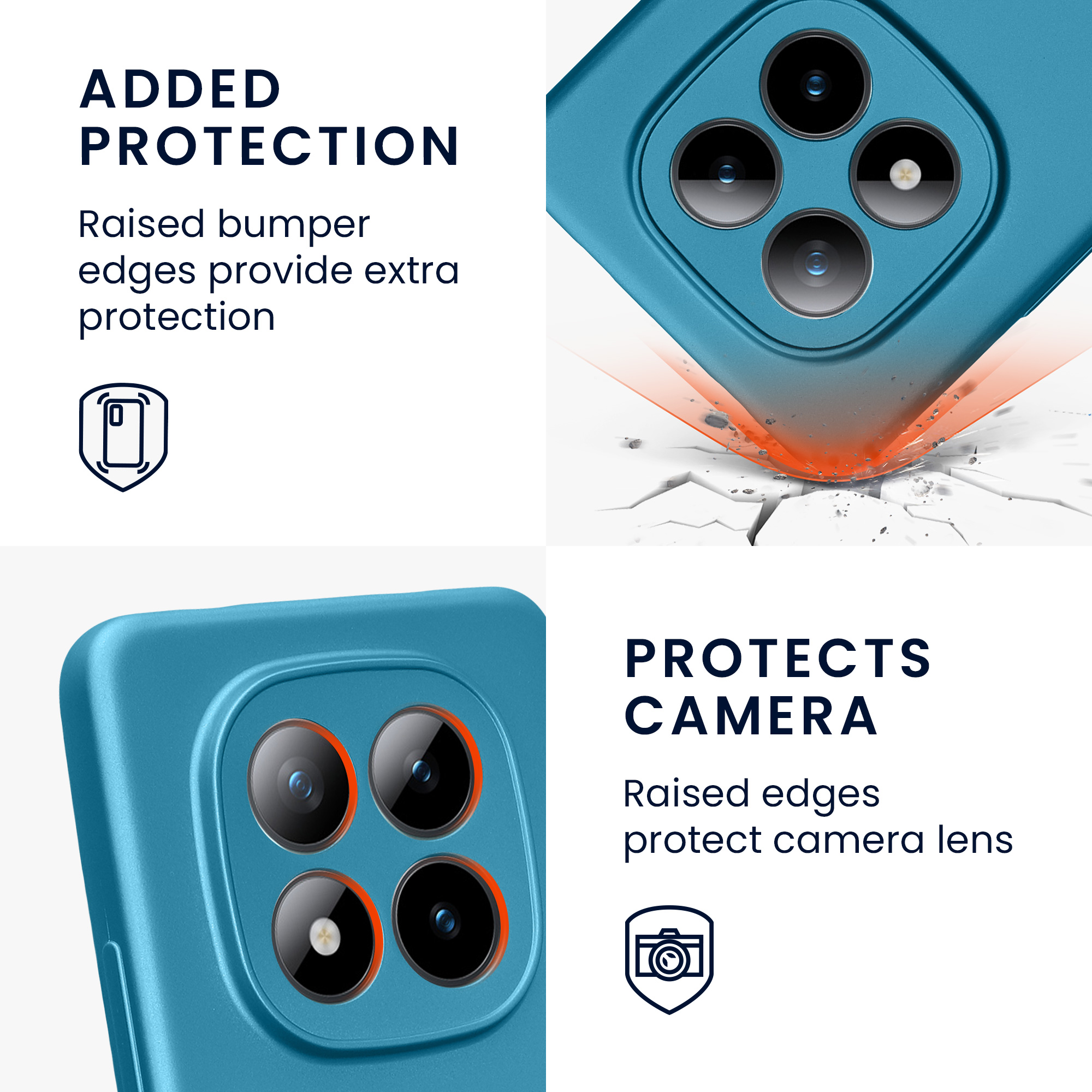 Pouzdro pro Xiaomi Redmi Note 15 Pro 4G kwmobile metalické TPU - metalická karibská modrá