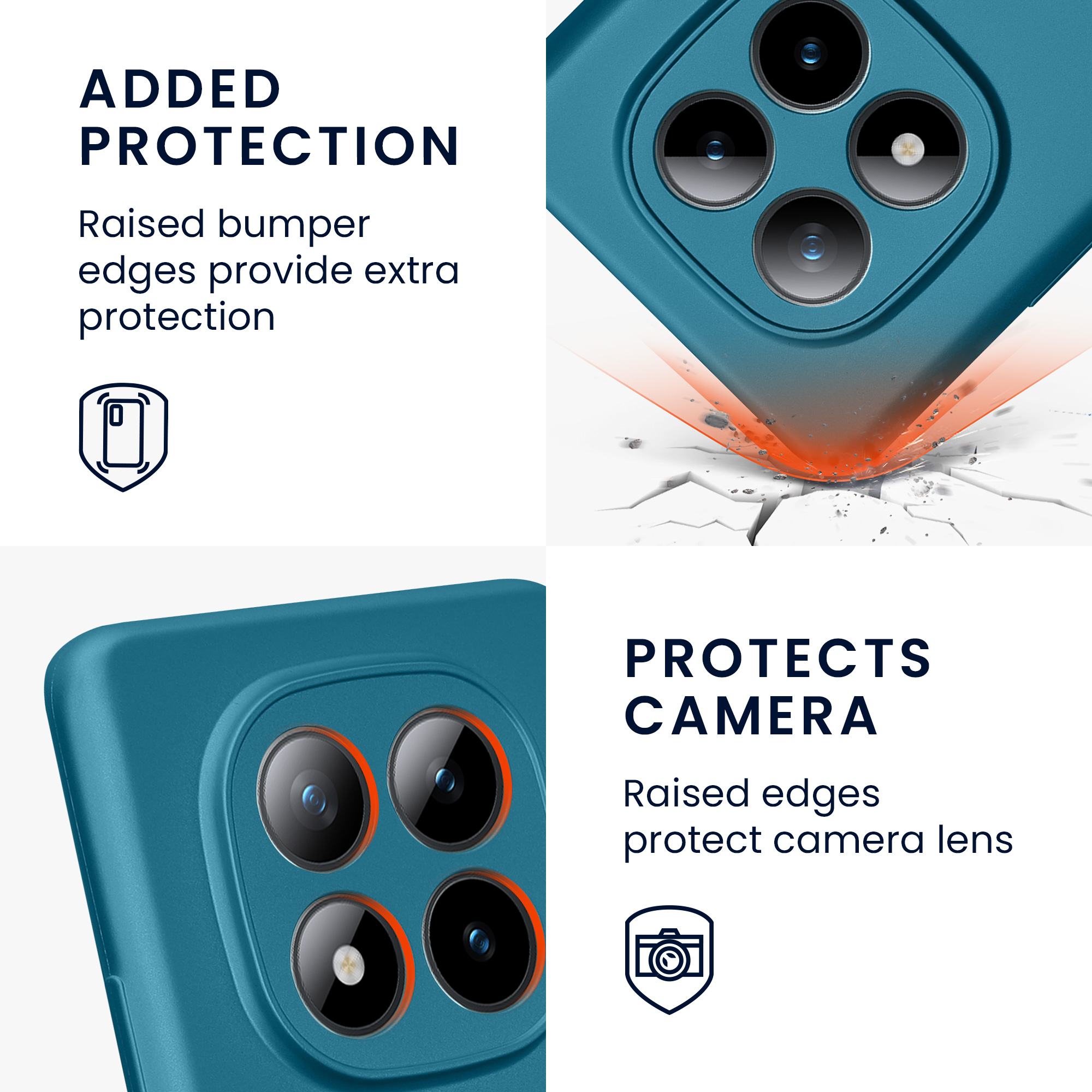 Pouzdro pro Xiaomi Redmi Note 15 4G / 5G / Poco M8 5G kwmobile metalické TPU - metalická karibská modrá