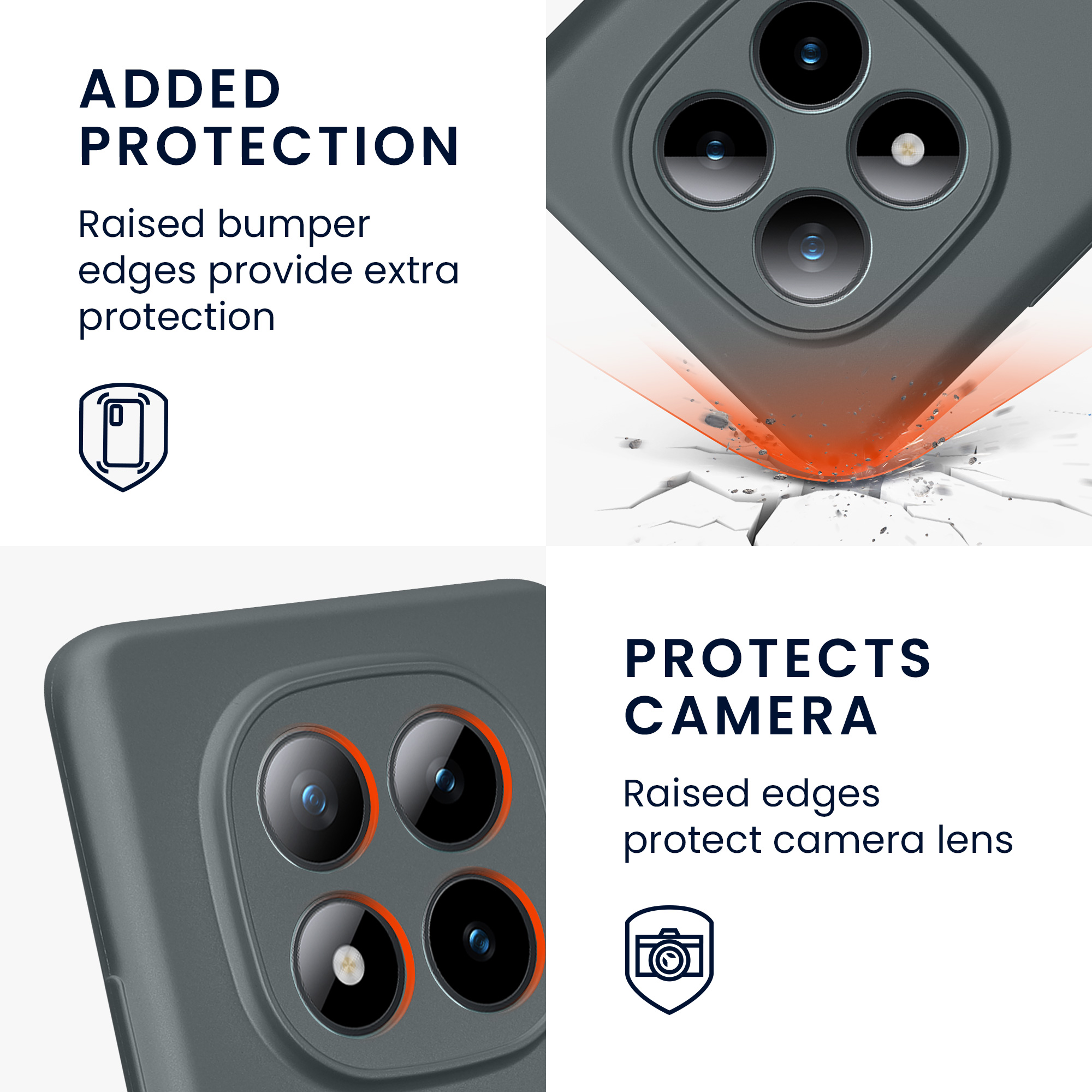 Pouzdro pro Xiaomi Redmi Note 15 4G / 5G / Poco M8 5G kwmobile metalické TPU - metalická šedá