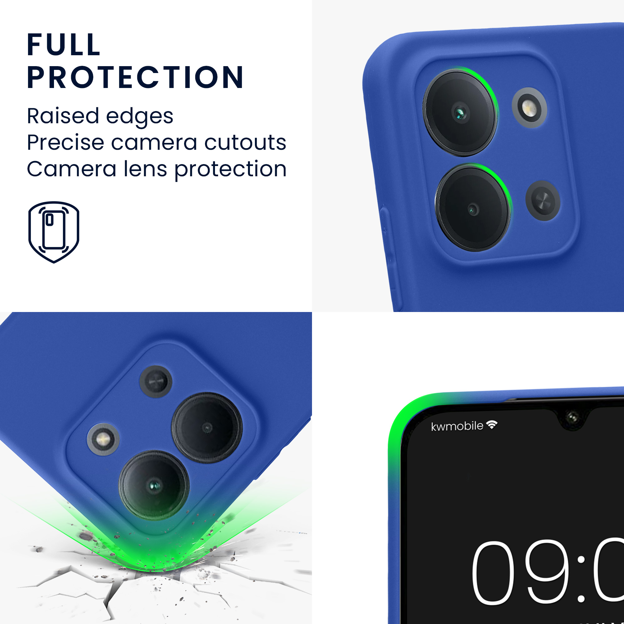 Kryt Xiaomi Redmi 15C silikonový TPU modrá kwmobile