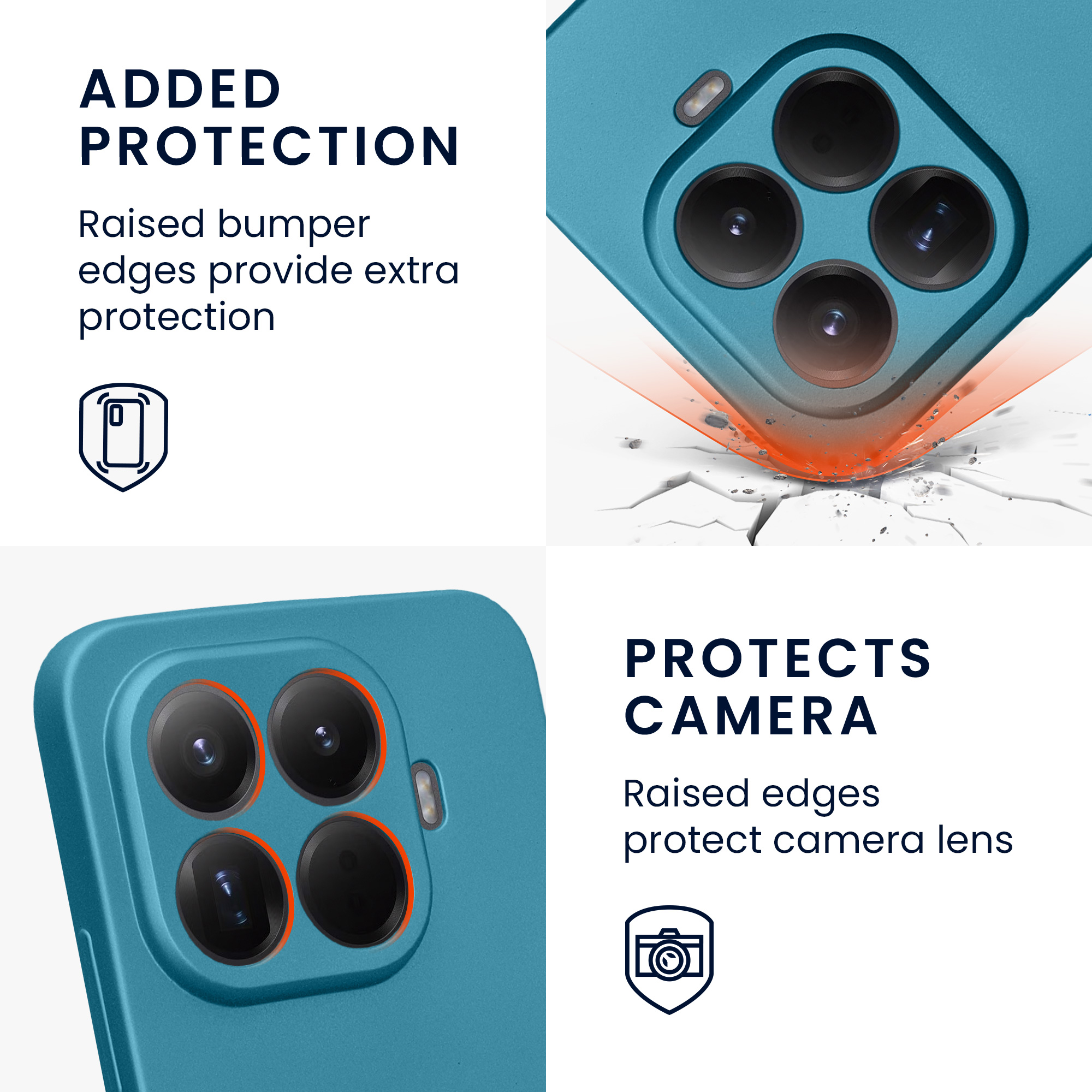 Pouzdro pro Xiaomi 15T Pro kwmobile metalické TPU - metalická karibská modrá