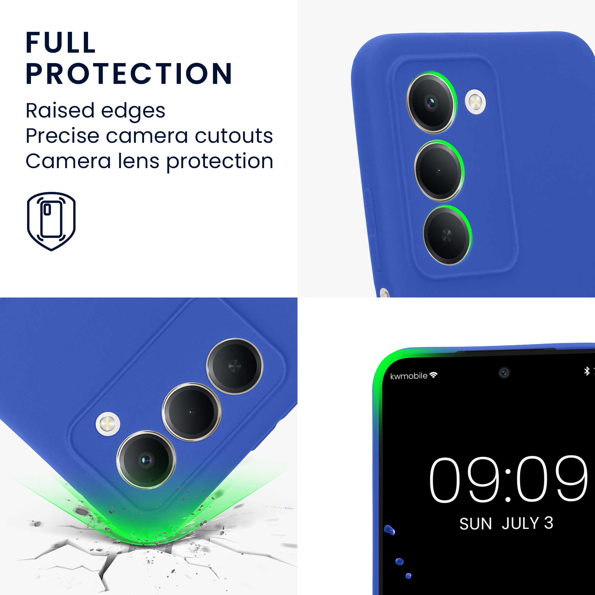 Pouzdro pro Xiaomi Redmi 15 5G kwmobile tenké TPU - baltská modrá