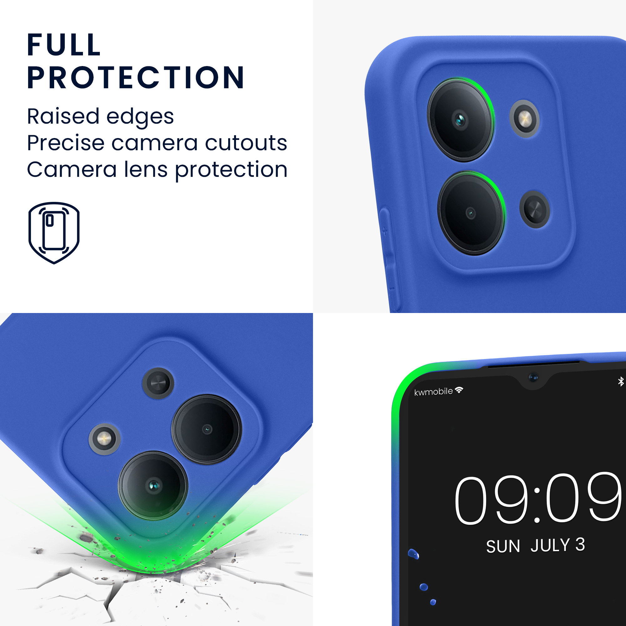 Pouzdro pro Xiaomi Redmi 15C 5G kwmobile tenké TPU - baltská modrá