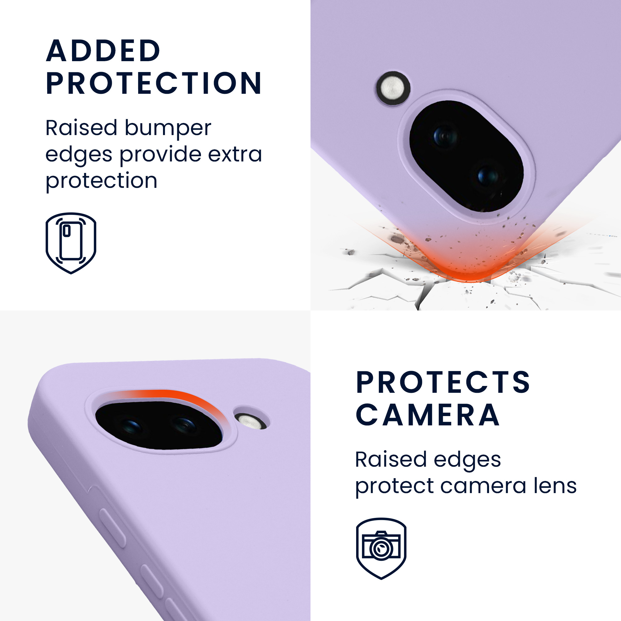 Silikonový kryt kwmobile pro Google Pixel 10a - levandulová