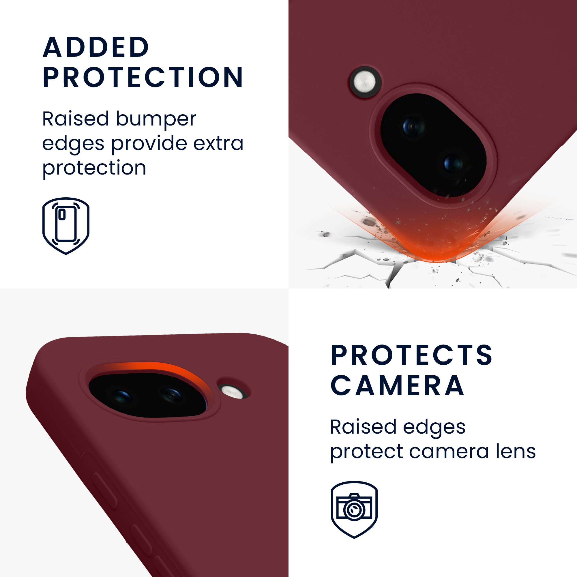 Pouzdro pro Google Pixel 10a kwmobile silikonové - vínově fialová