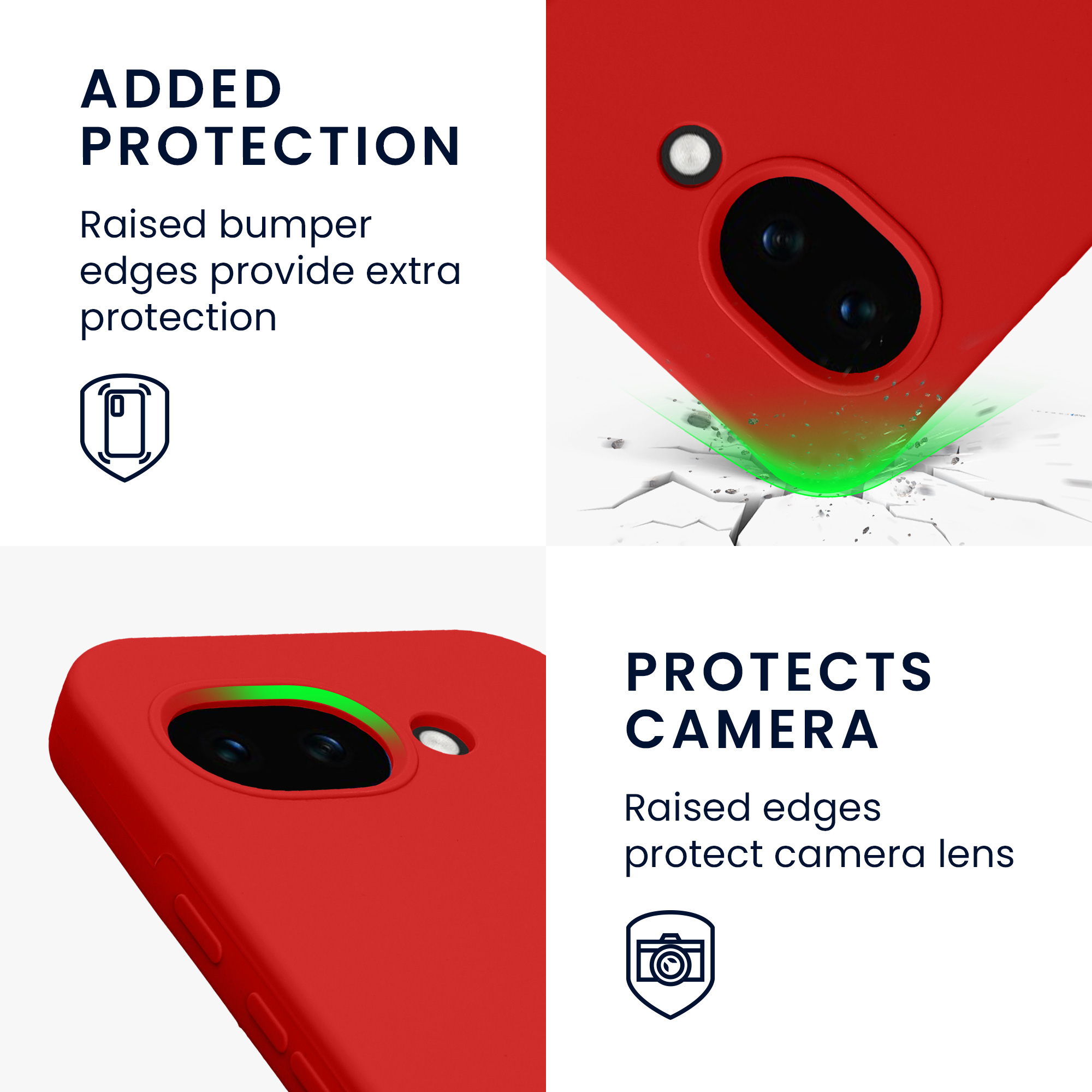 Pouzdro pro Google Pixel 10a kwmobile silikonové - klasická červená