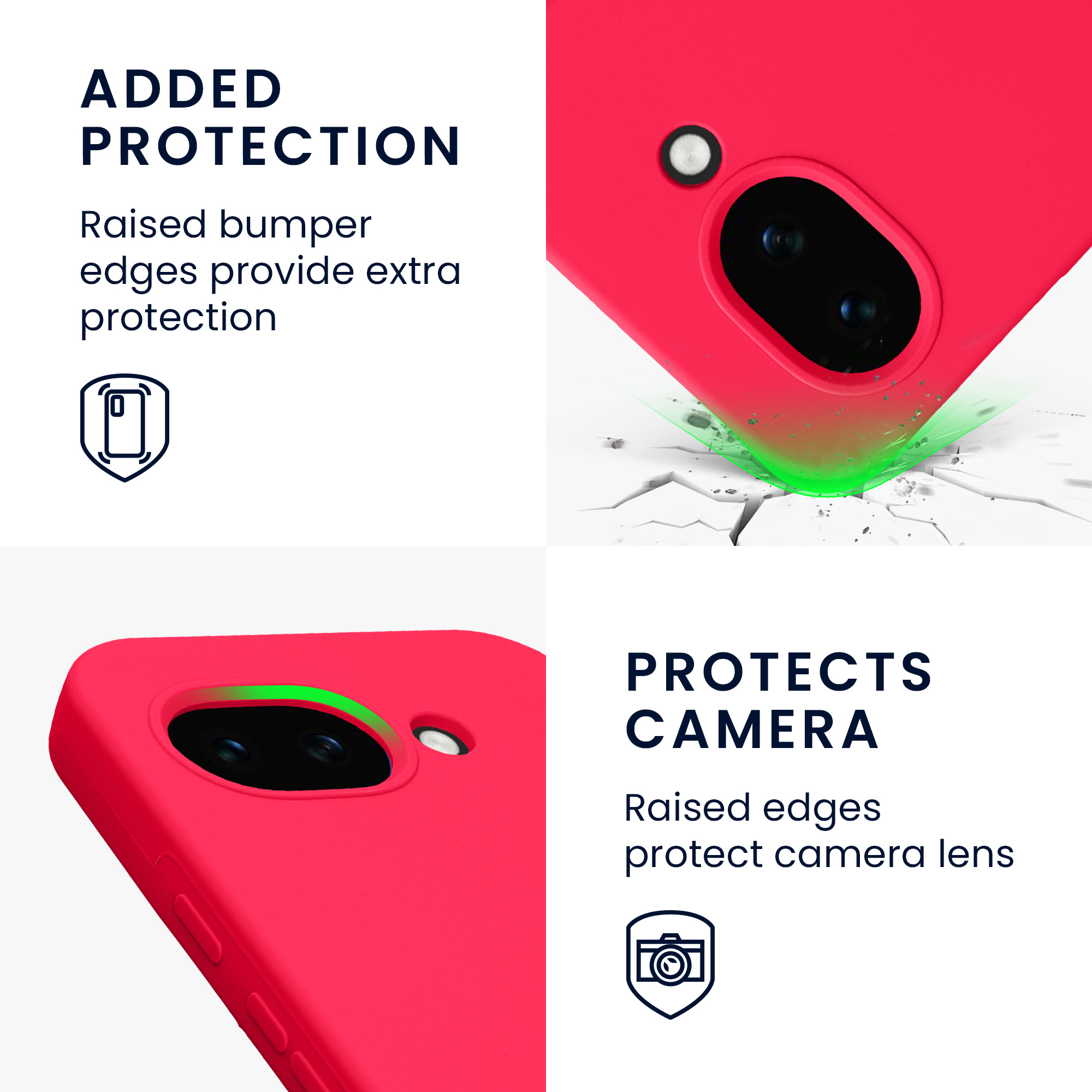 Pouzdro pro Google Pixel 10a kwmobile silikonové - neonově růžová