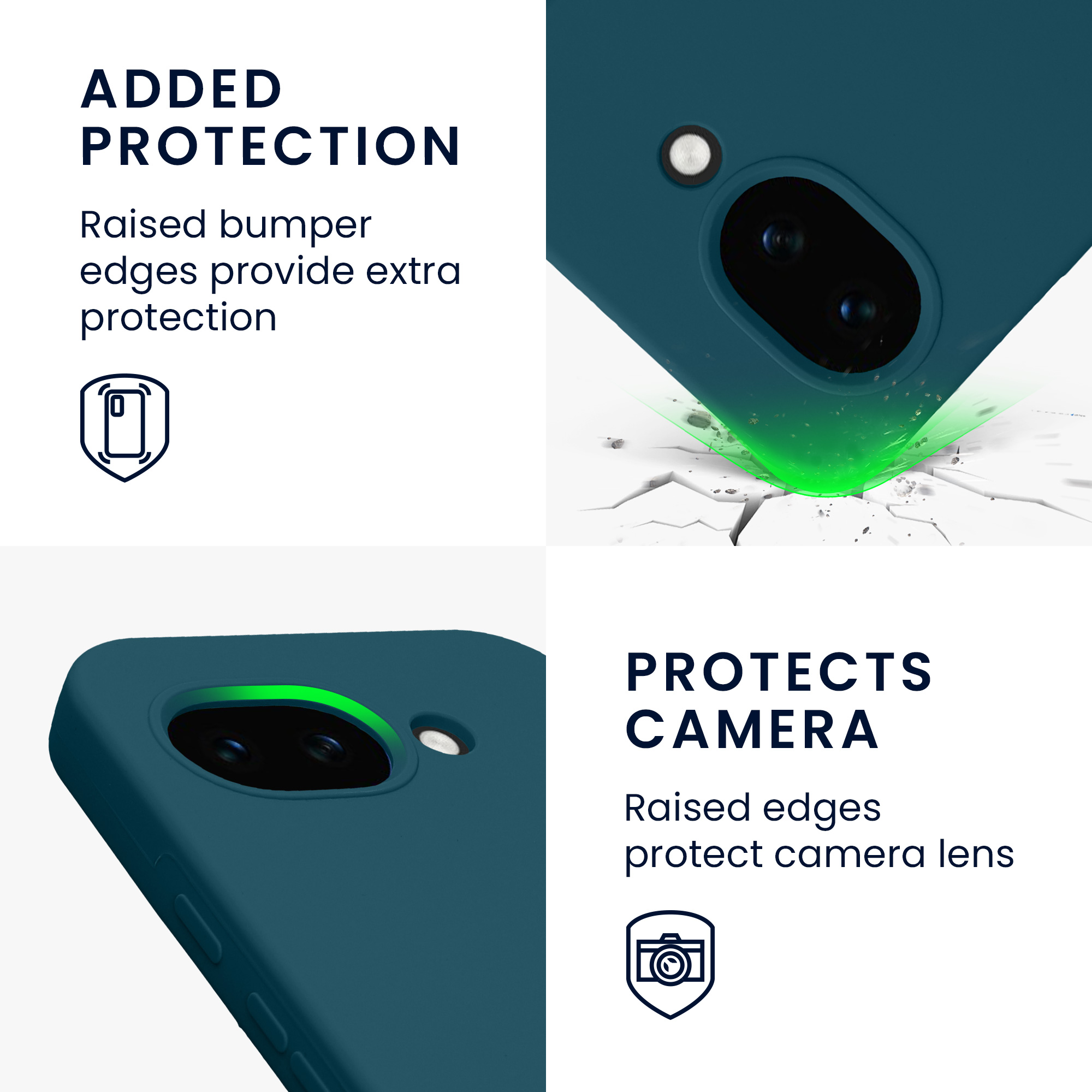 Pouzdro pro Google Pixel 10a kwmobile silikonové - matná petrolejová