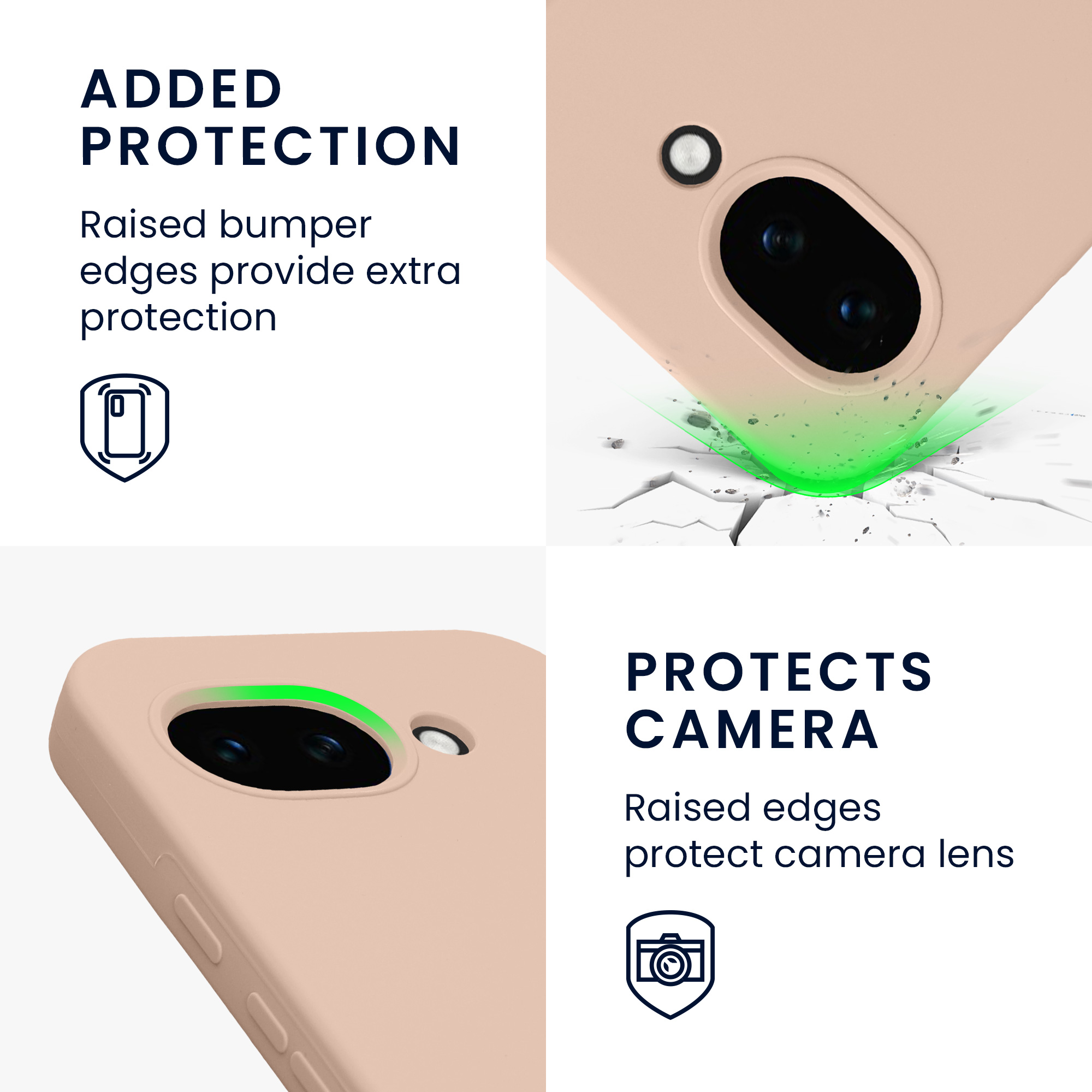 Pouzdro pro Google Pixel 10a kwmobile silikonové - kokosová
