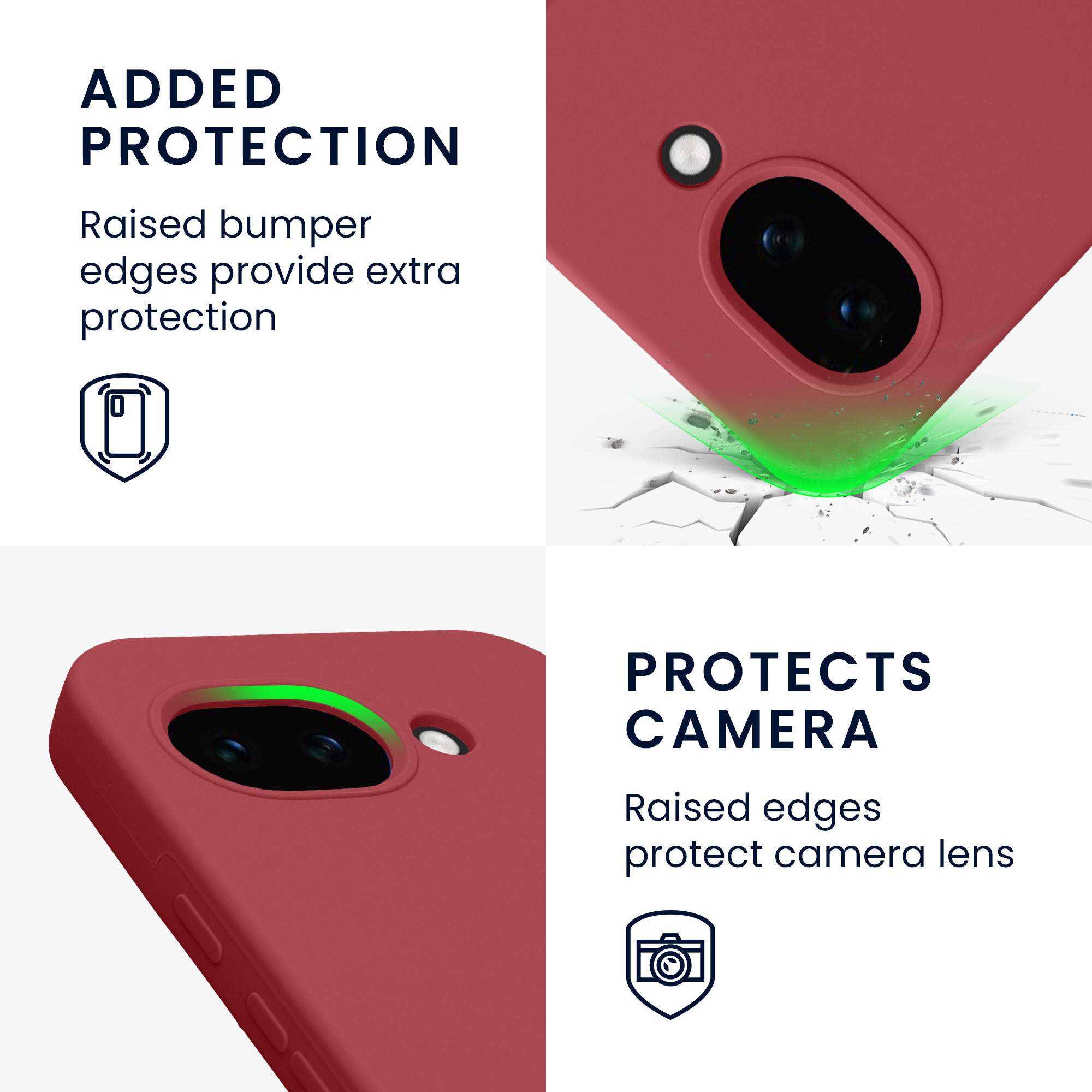 Pouzdro pro Google Pixel 10a kwmobile silikonové - tmavě starorůžová