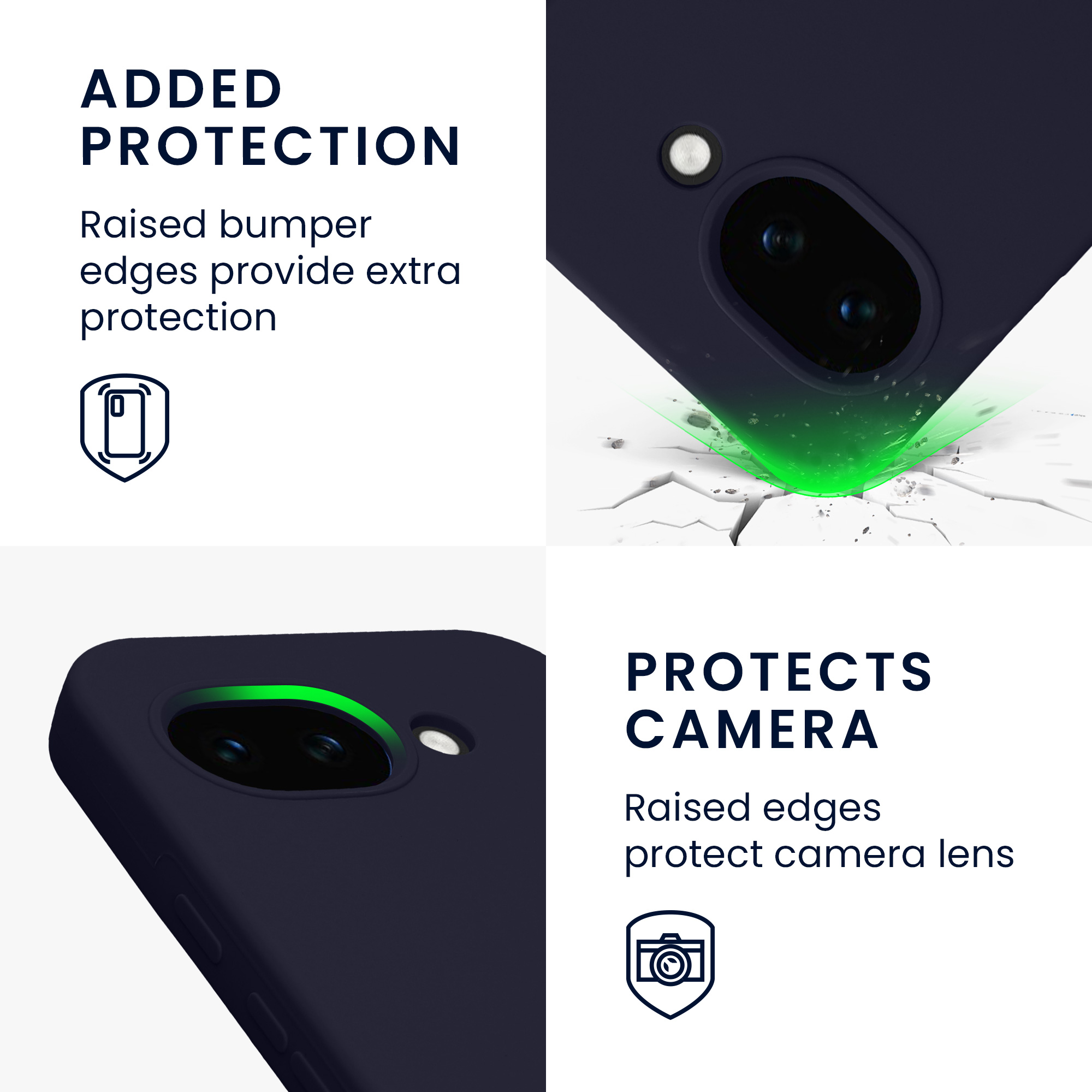 Pouzdro pro Google Pixel 10a kwmobile silikonové - hluboký oceán