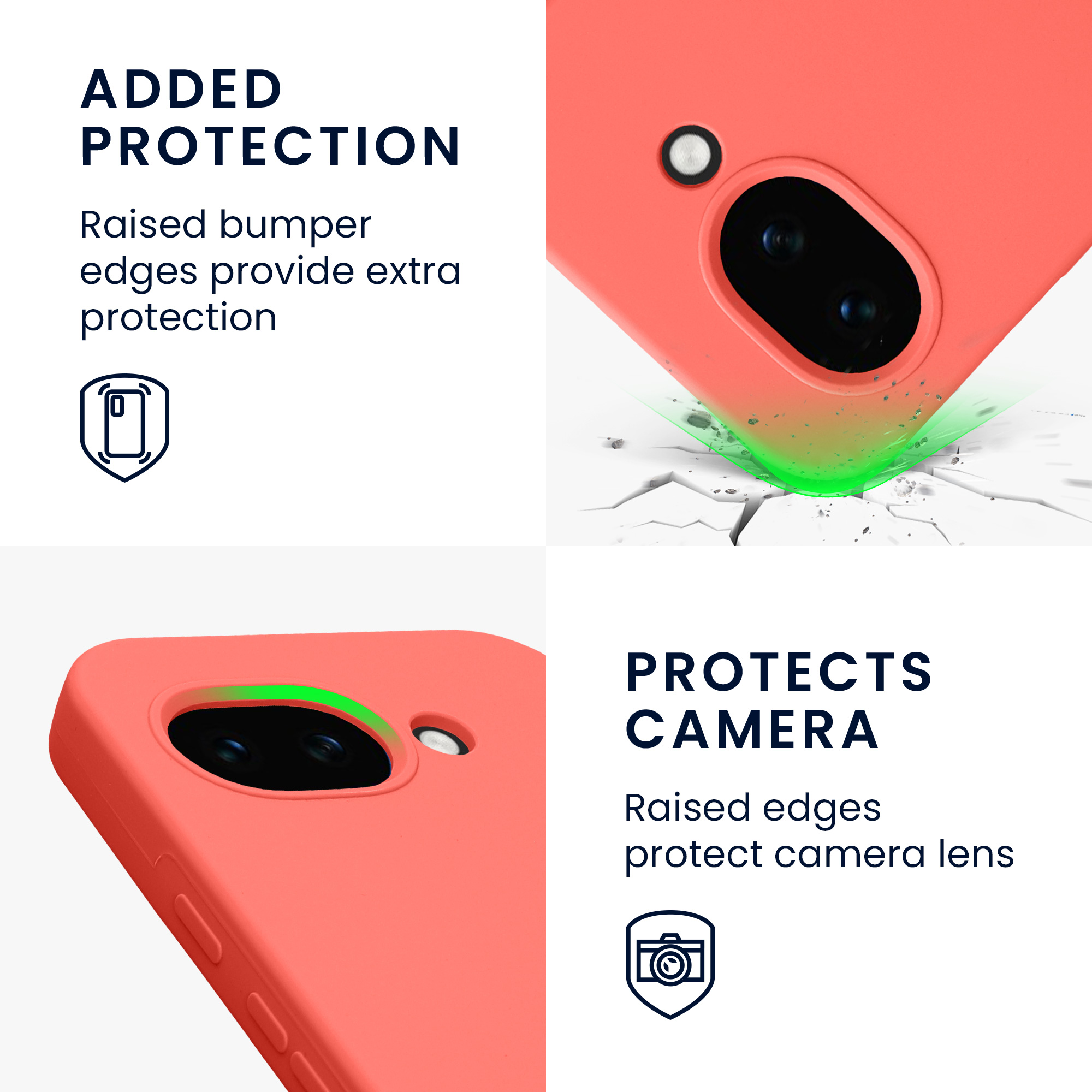 Pouzdro pro Google Pixel 10a kwmobile silikonové - neonově korálová