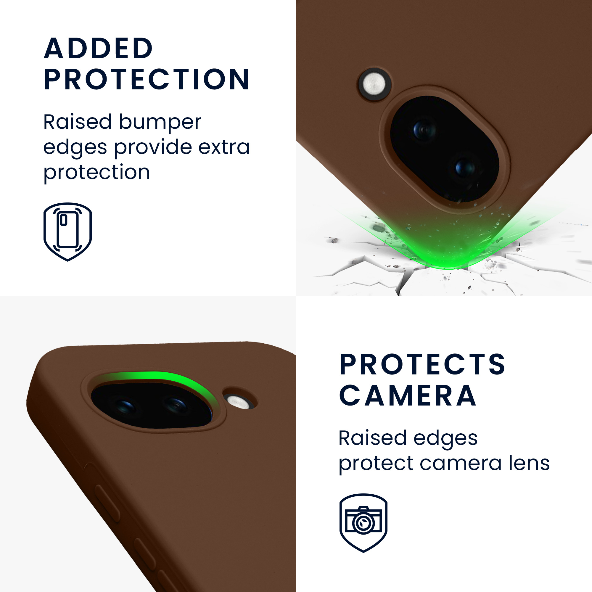 Pouzdro pro Google Pixel 10a kwmobile silikonové - čokoládová
