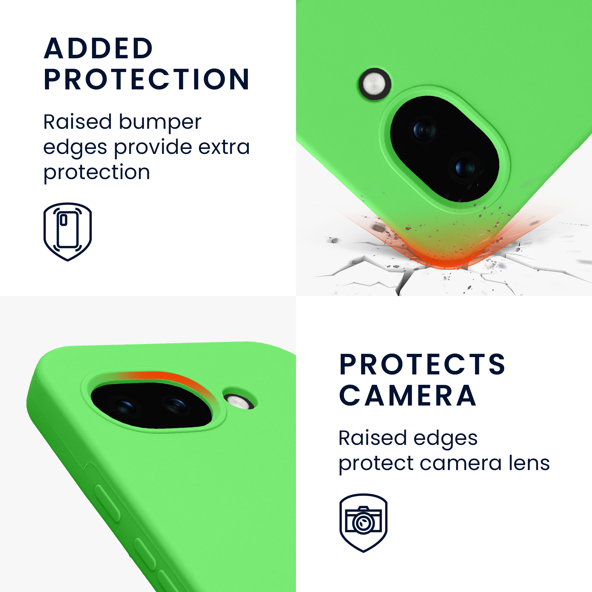 Pouzdro pro Google Pixel 10a kwmobile silikonové - limetkově zelená