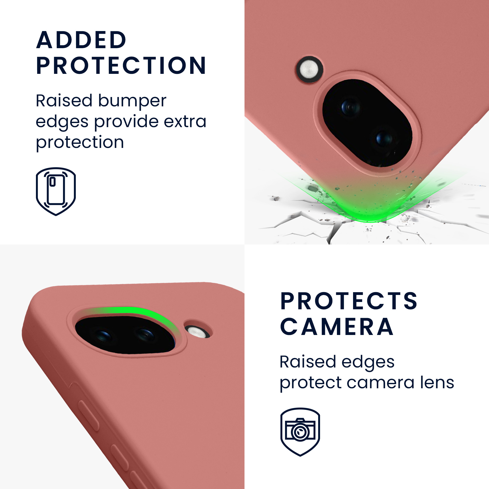 Pouzdro pro Google Pixel 10a kwmobile silikonové - zimní růže