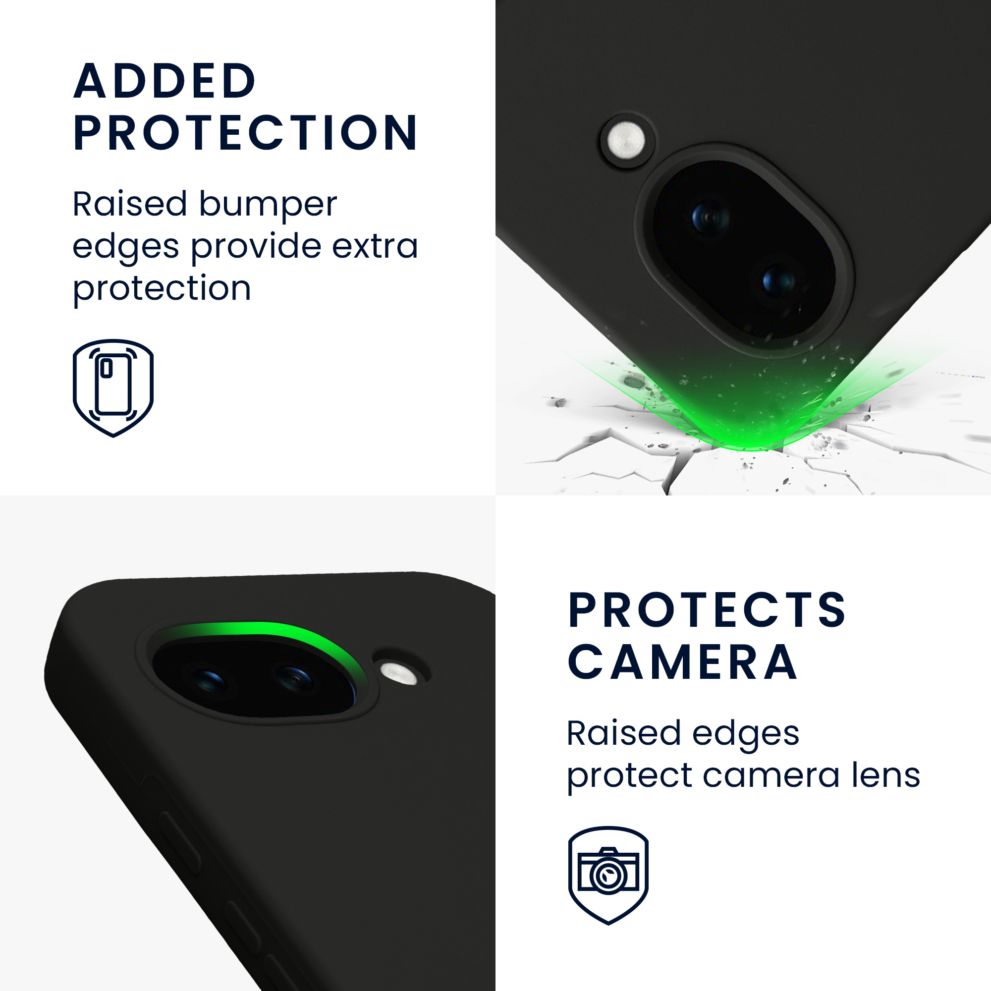 Pouzdro pro Google Pixel 10a kwmobile silikonové - černá matný
