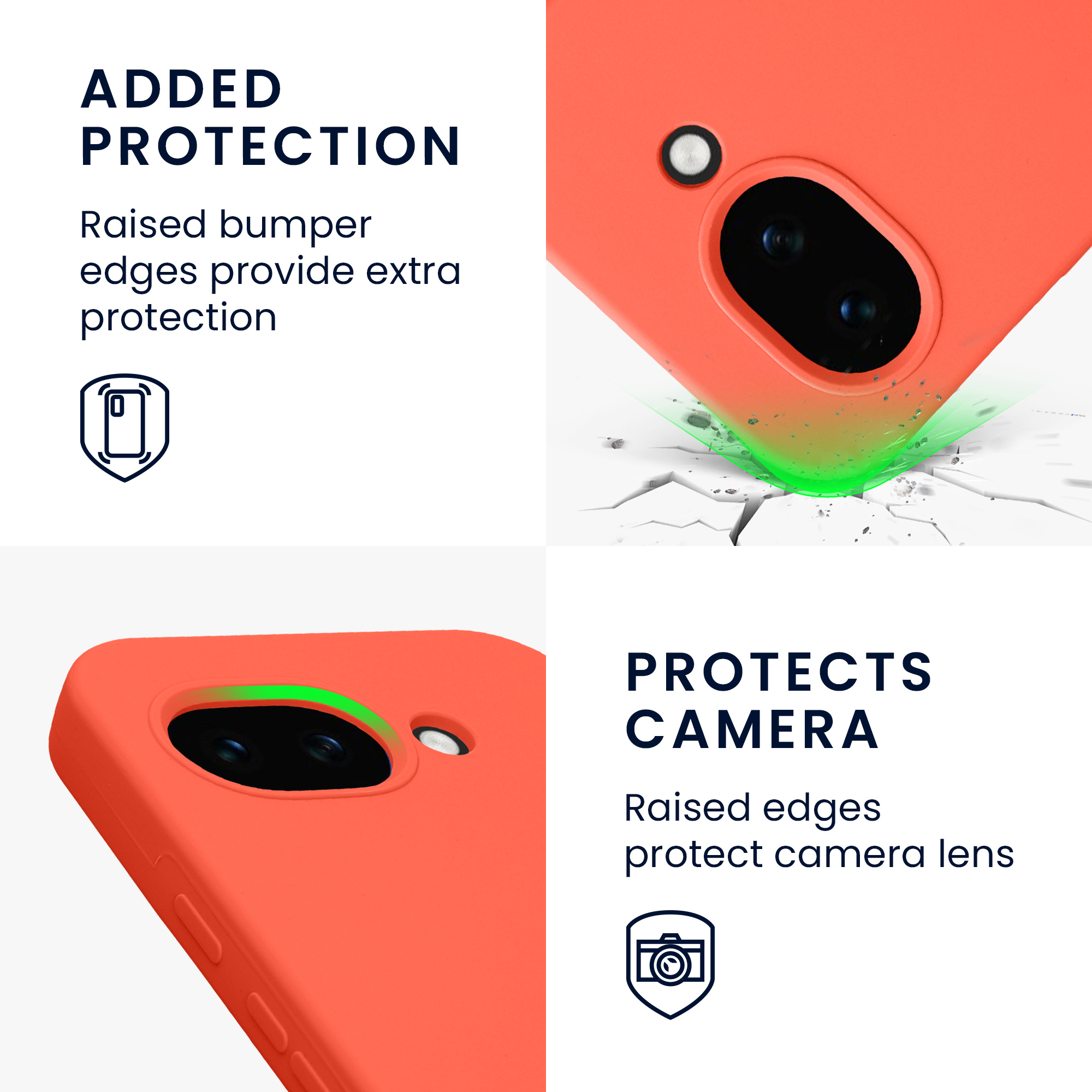 Pouzdro pro Google Pixel 10a kwmobile silikonové - sytá korálová
