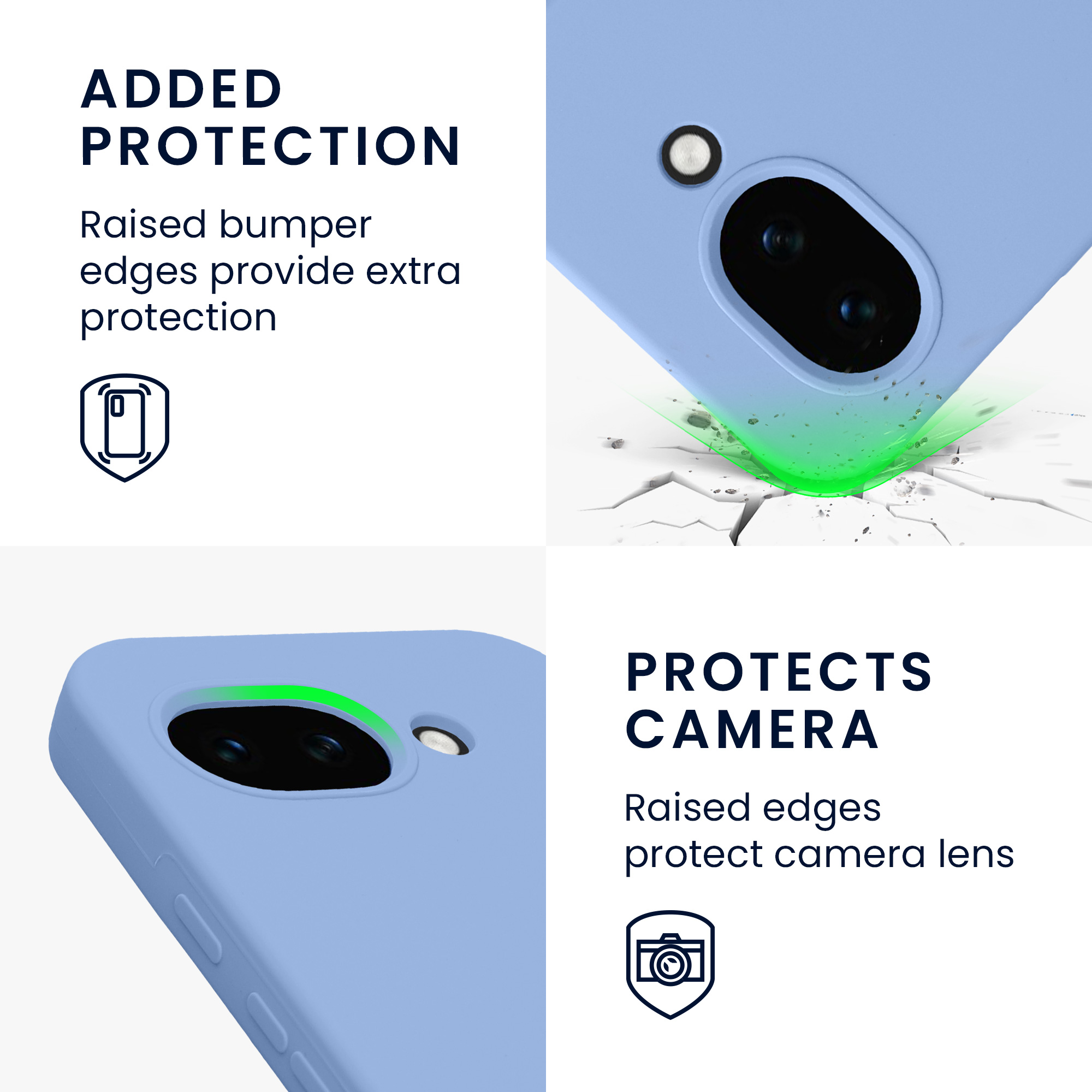 Pouzdro pro Google Pixel 10a kwmobile silikonové - levandulová modrá