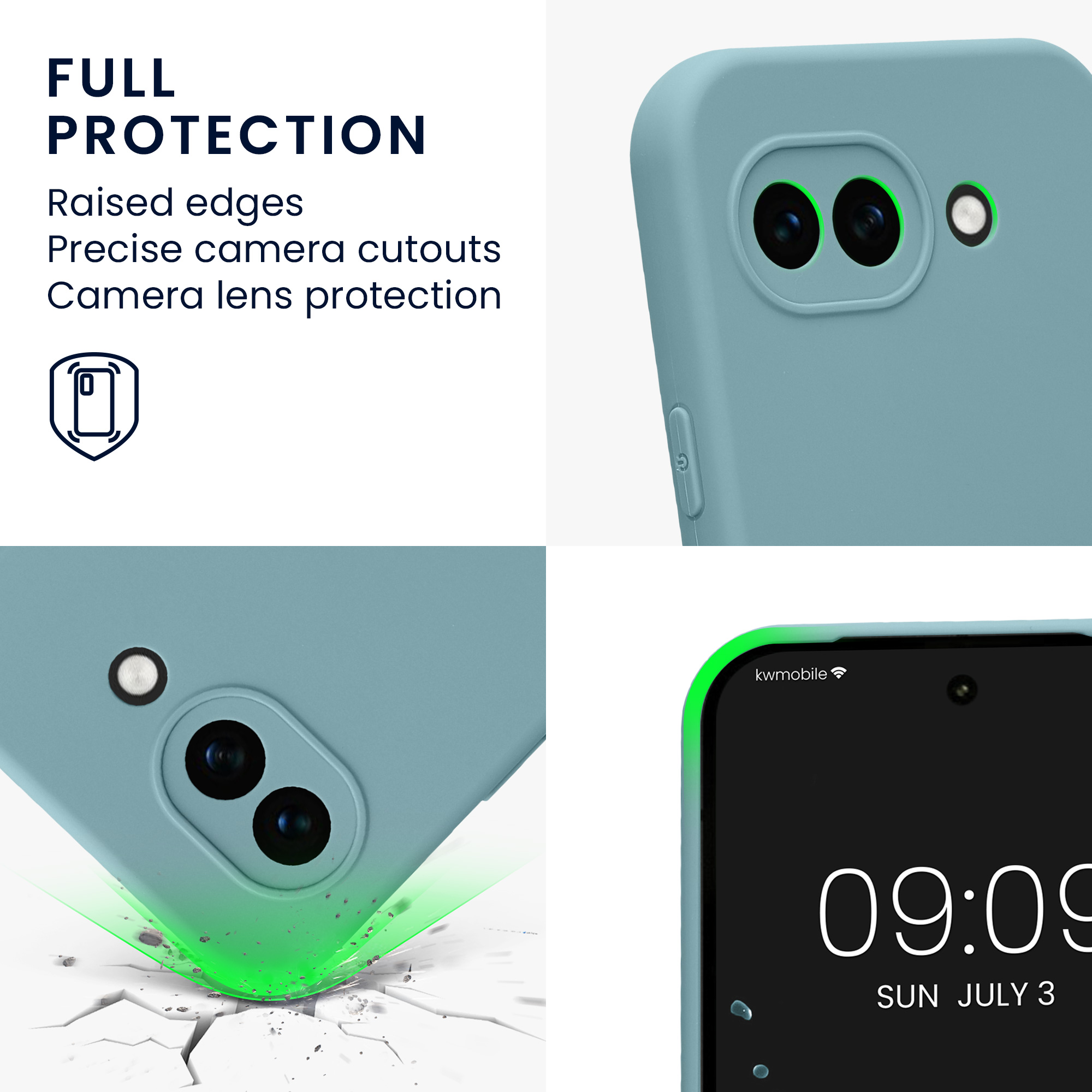 Silikonový kryt kwmobile pro Google Pixel 10a - kamenně béžová