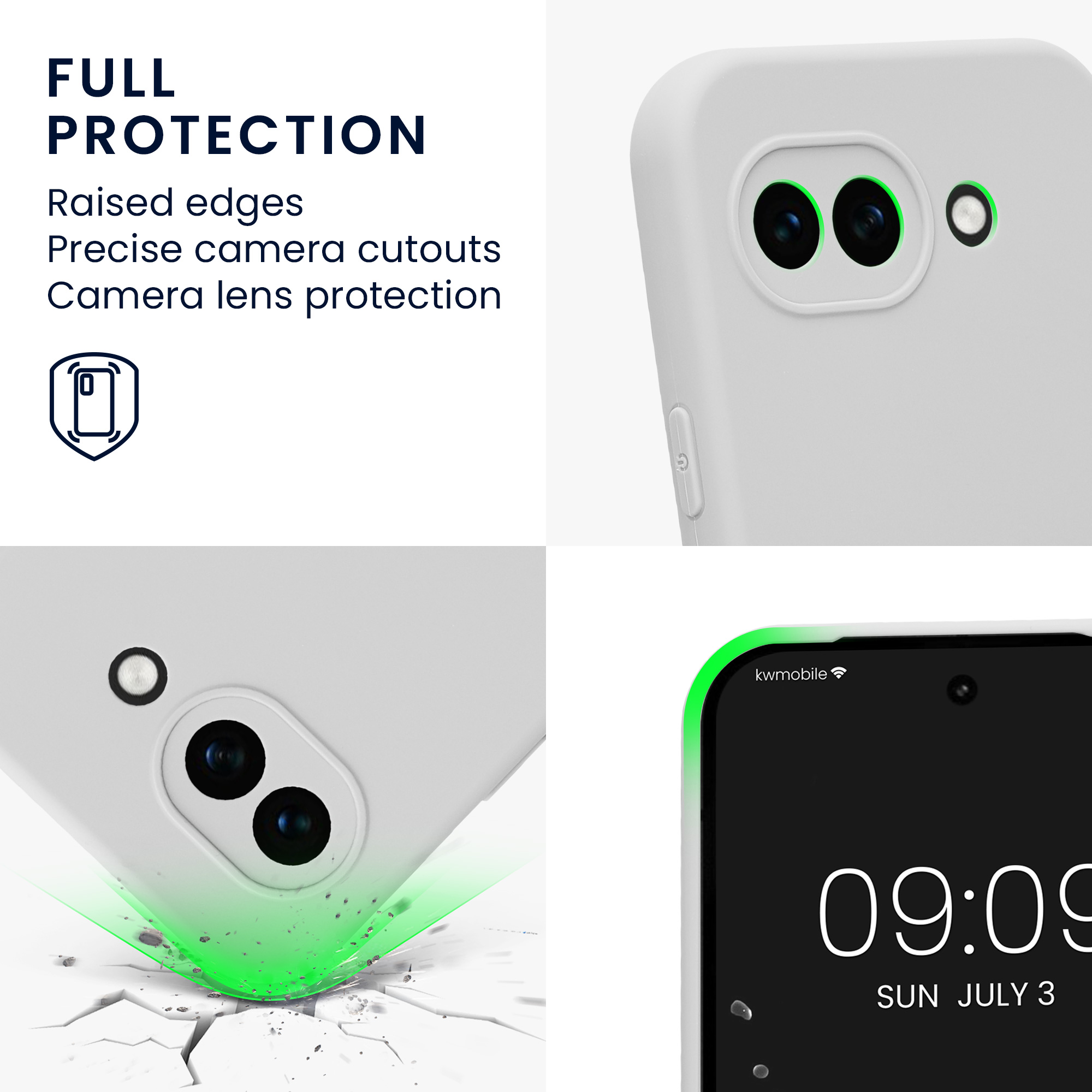 Pouzdro pro Google Pixel 10a kwmobile tenké TPU - matná bílá