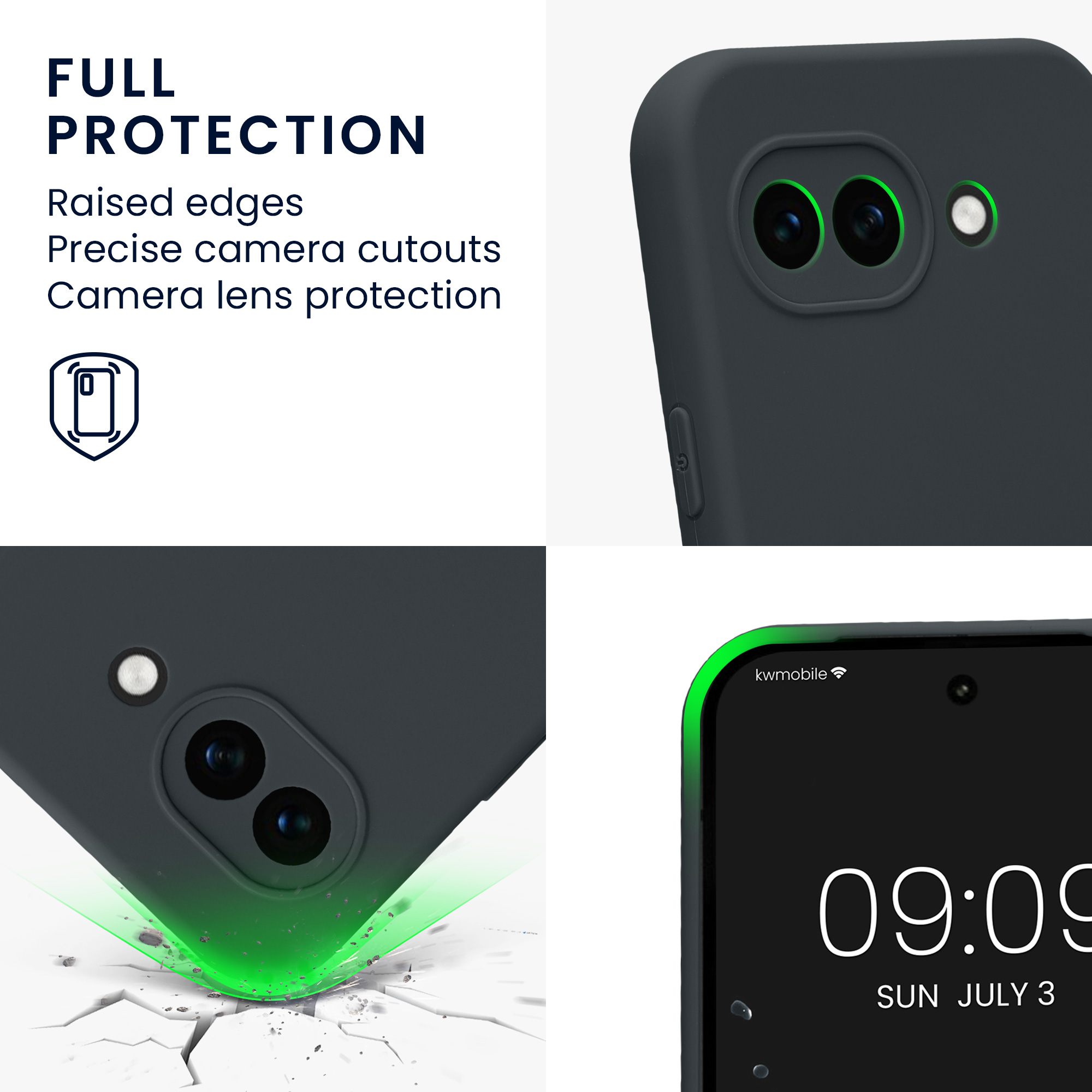 Pouzdro pro Google Pixel 10a kwmobile tenké TPU - borůvková