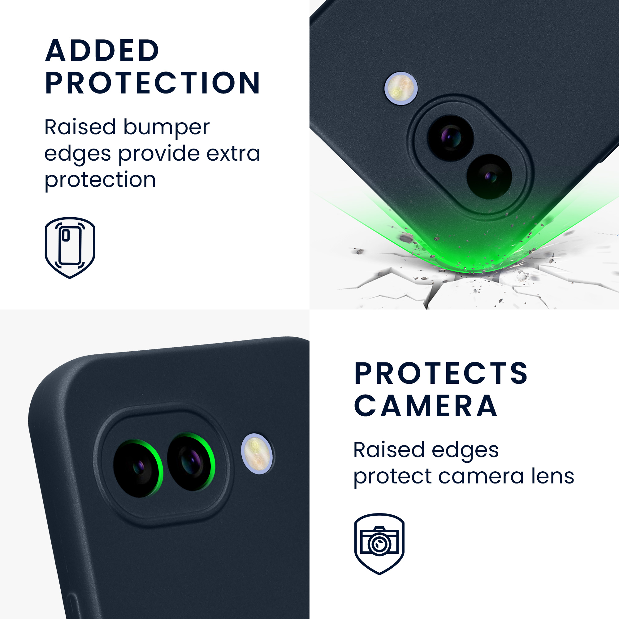 Pouzdro pro Google Pixel 10a kwmobile metalické TPU - metalická zodiac modrá