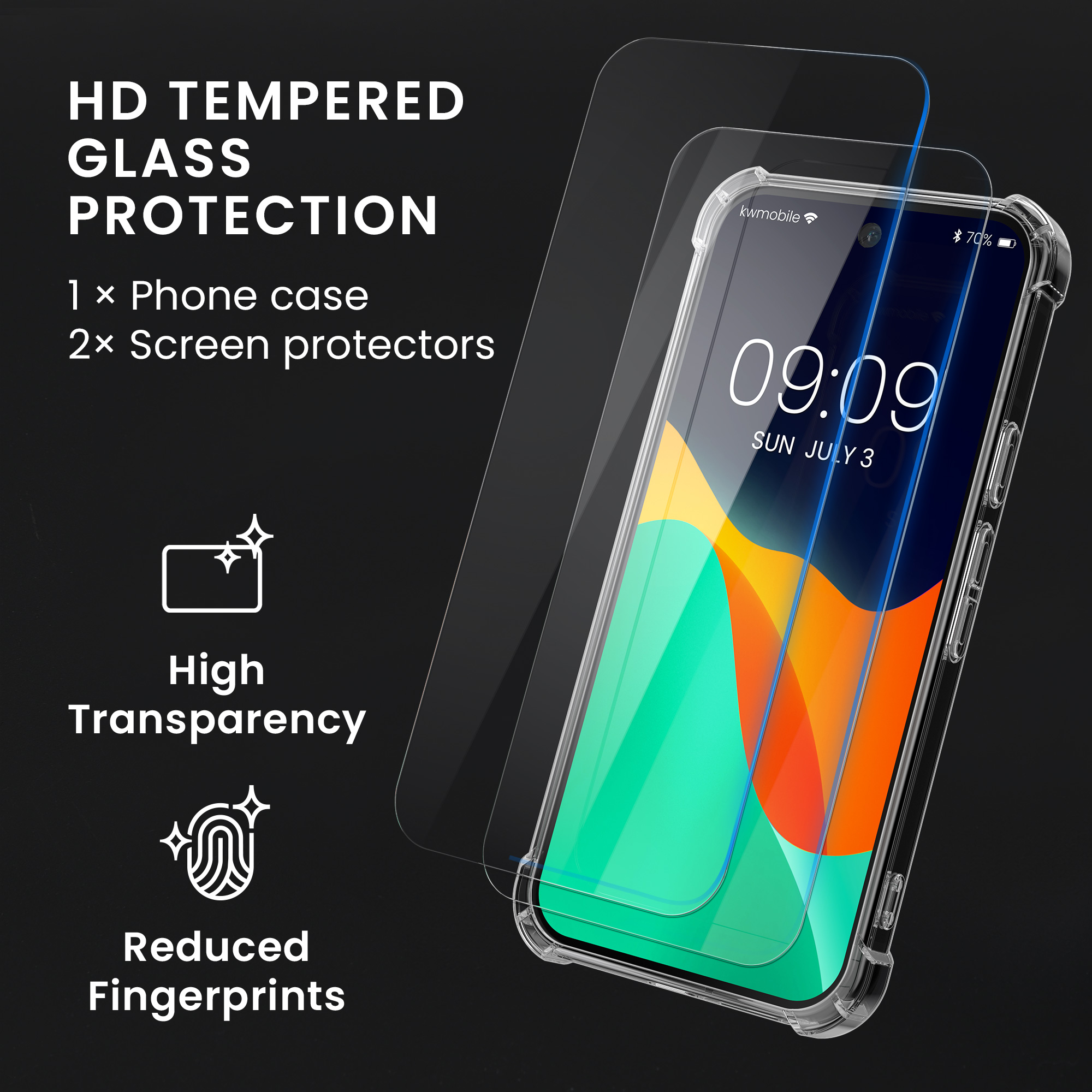 Čiré pouzdro pro Google Pixel 10a kwmobile - transparentní