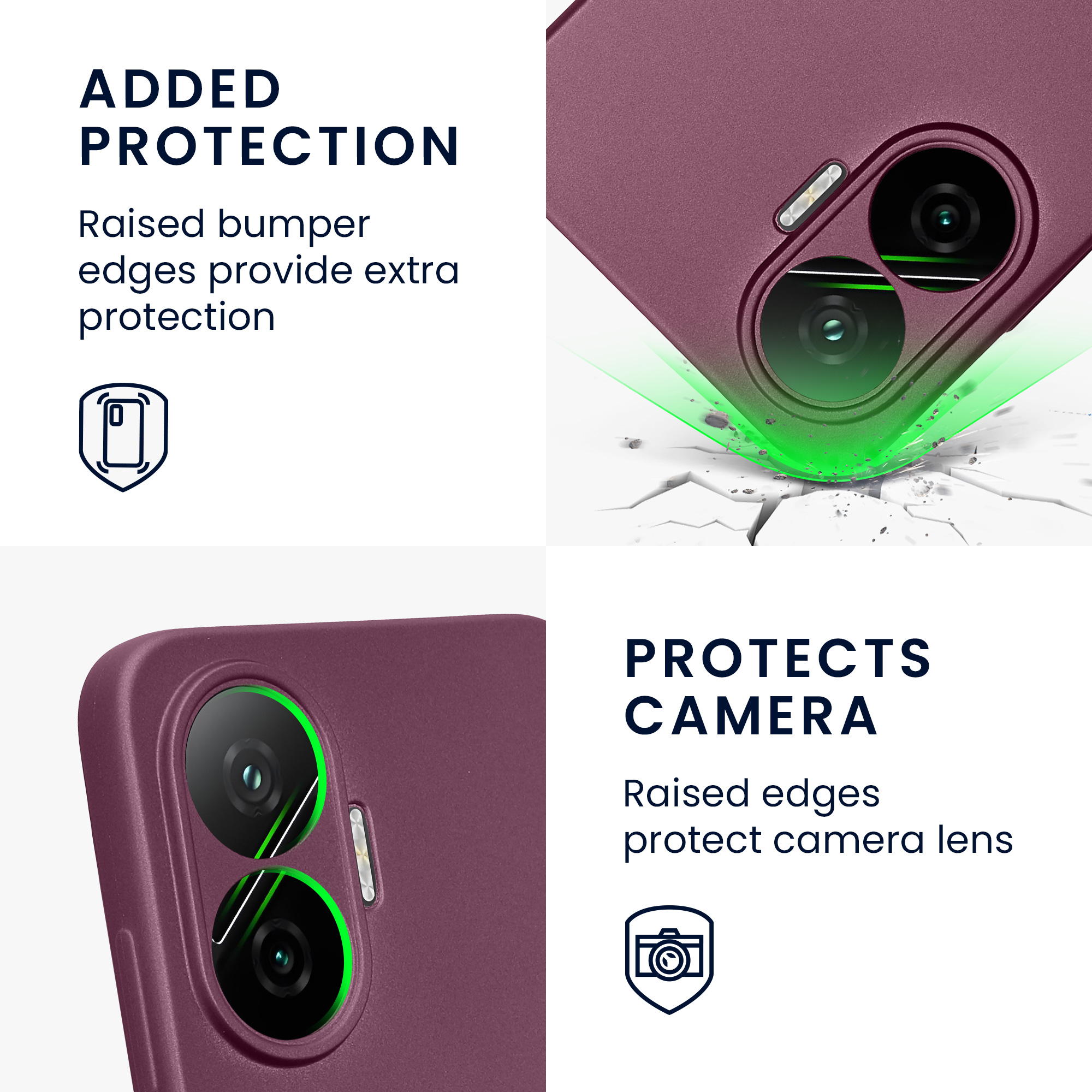 Pouzdro pro Xiaomi Poco F7 kwmobile metalické TPU - metalická levandulová