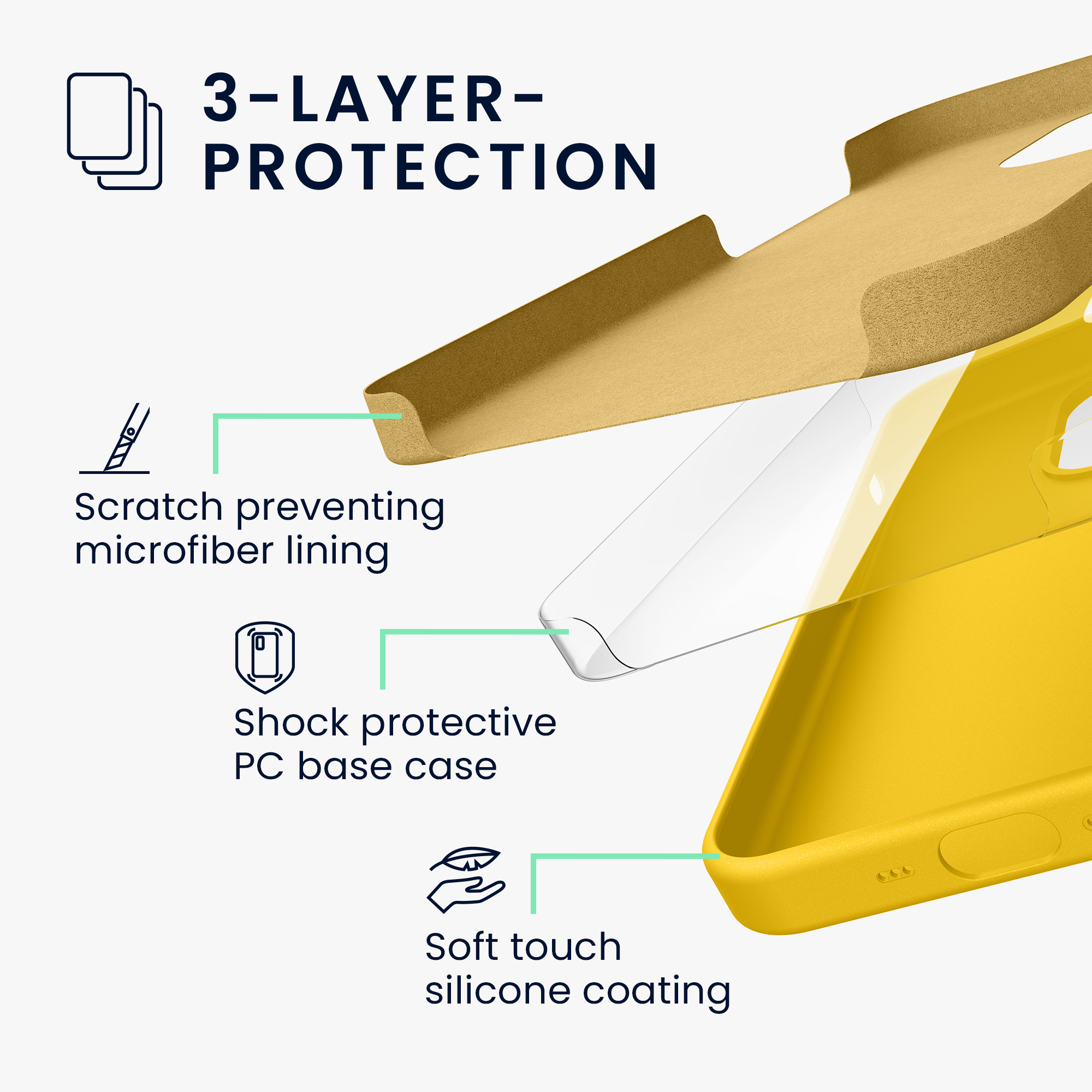 Kryt s tvrzeným sklem na mobil Google Pixel 9 / 9 Pro - kwmobile, zářivě žlutý