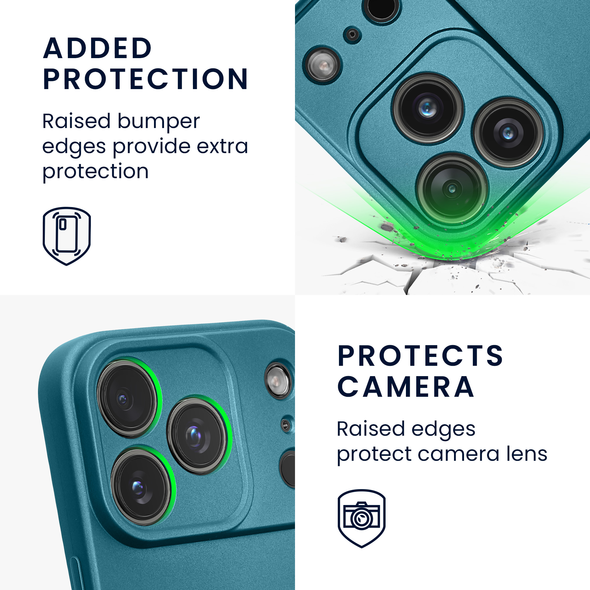 Pouzdro pro Apple iPhone 18 Pro / iPhone 17 Pro kwmobile metalické TPU - metalická karibská modrá