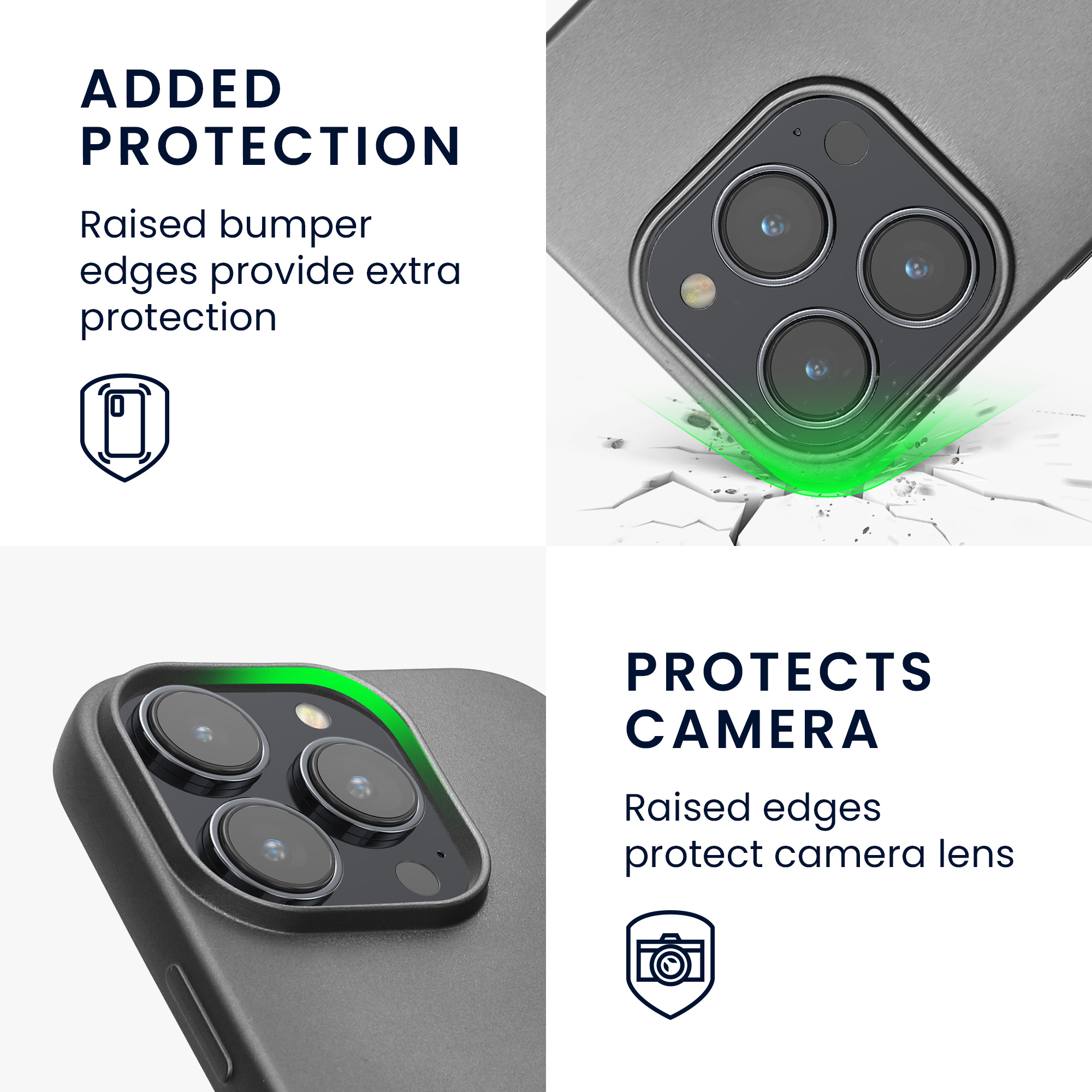 Pouzdro pro Apple iPhone 16 Pro kwmobile tenké metalické silikonové - metalická šedá
