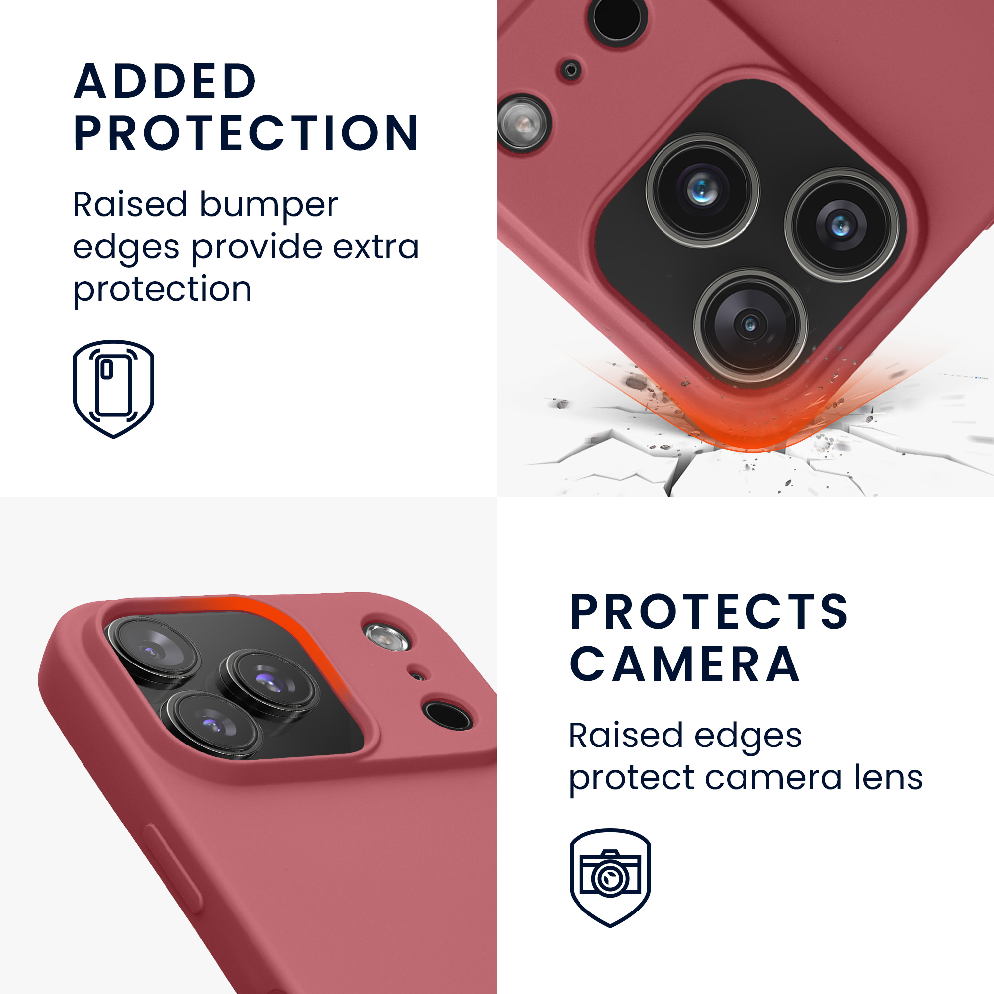 Pouzdro pro Apple iPhone 18 Pro / iPhone 17 Pro kwmobile tenké ochranné silikonové - tmavě starorůžová