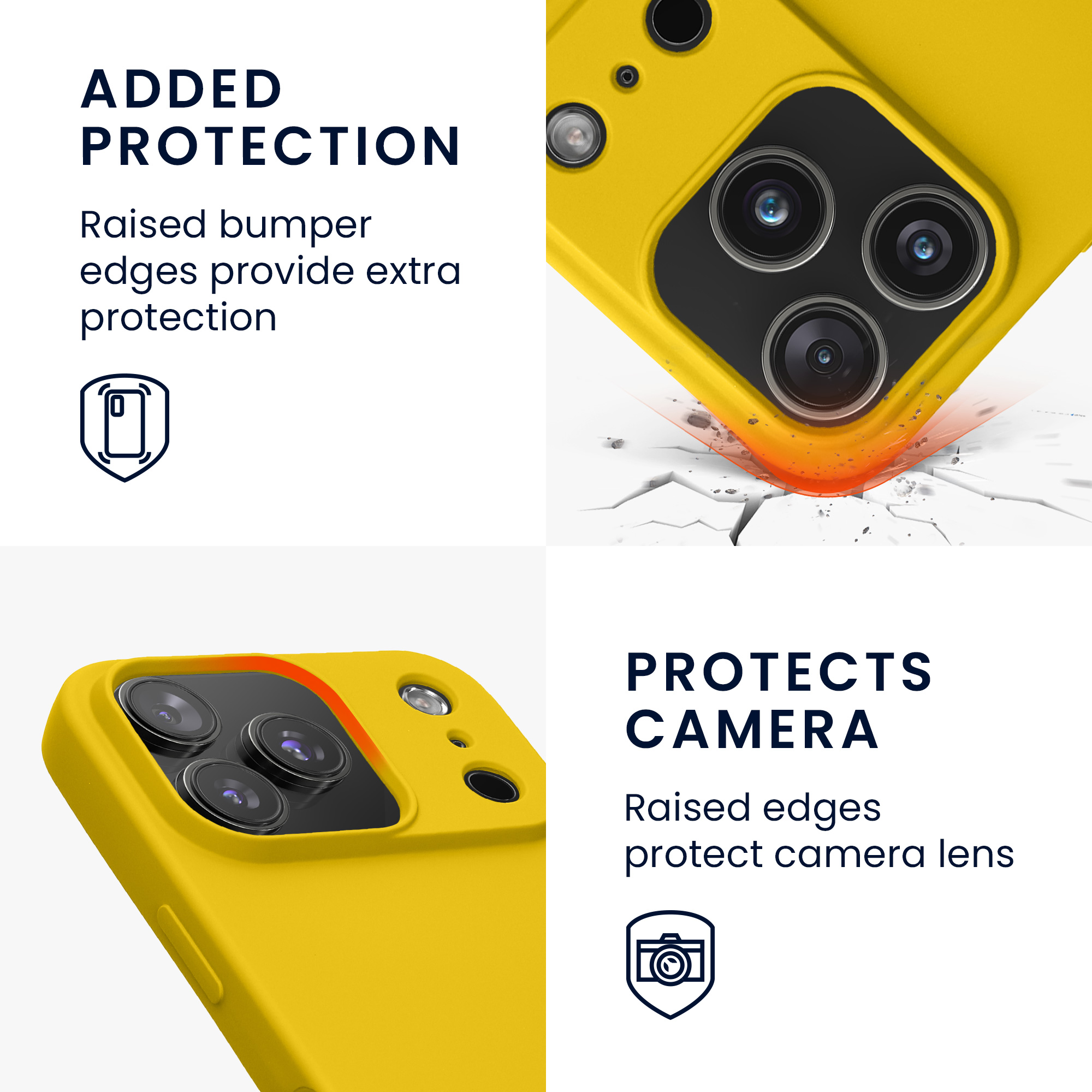Pouzdro pro Apple iPhone 18 Pro / iPhone 17 Pro kwmobile tenké ochranné silikonové - zářivě žlutá