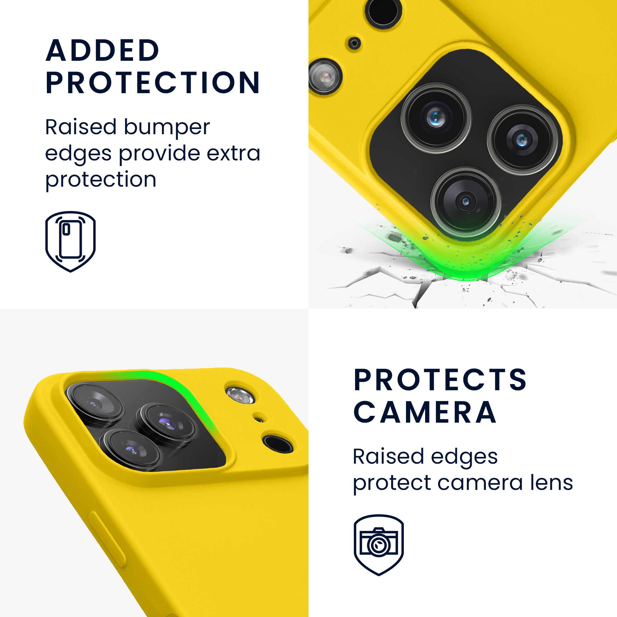 Pouzdro pro Apple iPhone 18 Pro Max / iPhone 17 Pro Max kwmobile tenké ochranné silikonové - zářivě žlutá