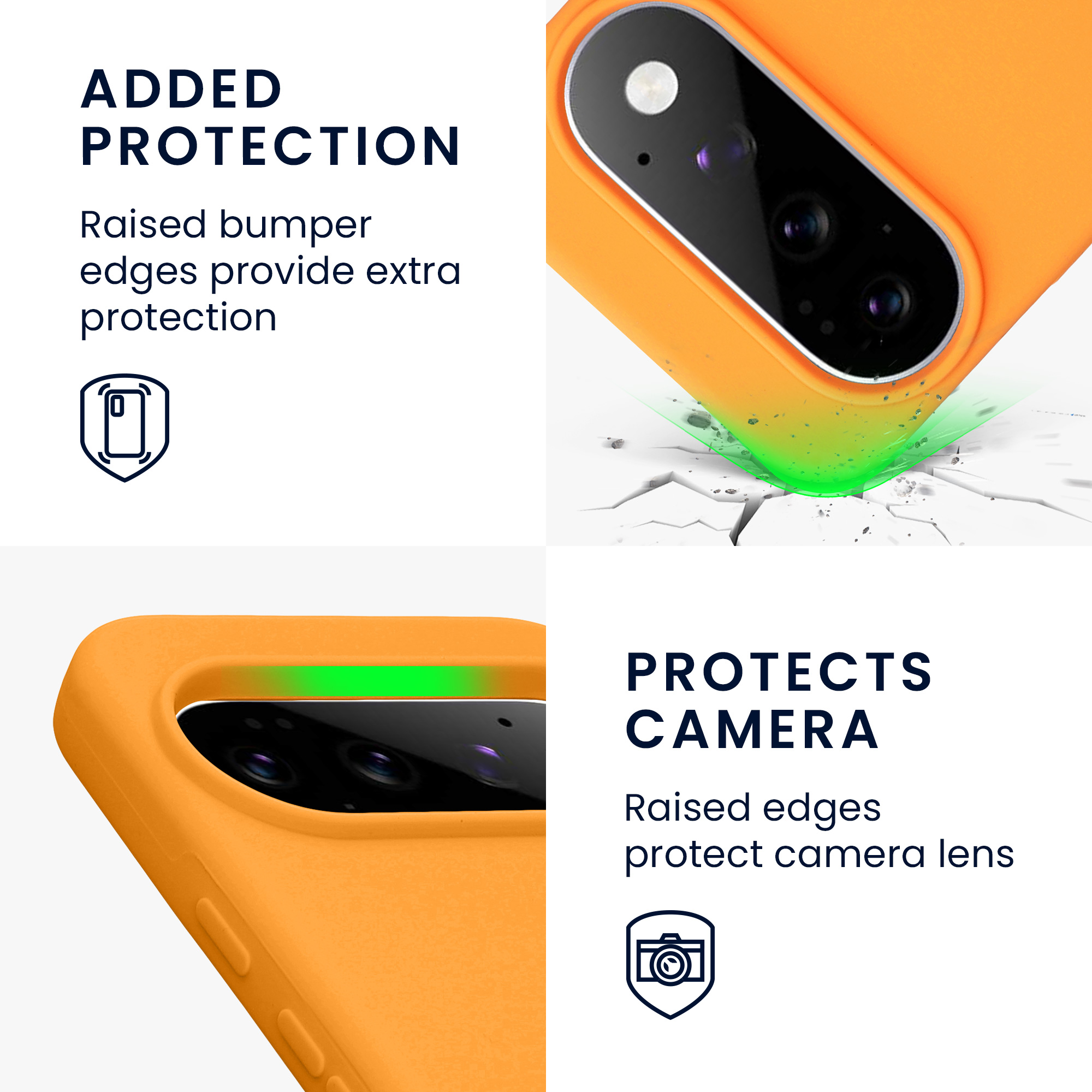 Pouzdro pro Google Pixel 11 / Pixel 11 Pro kwmobile silikonové - ovocná oranžová