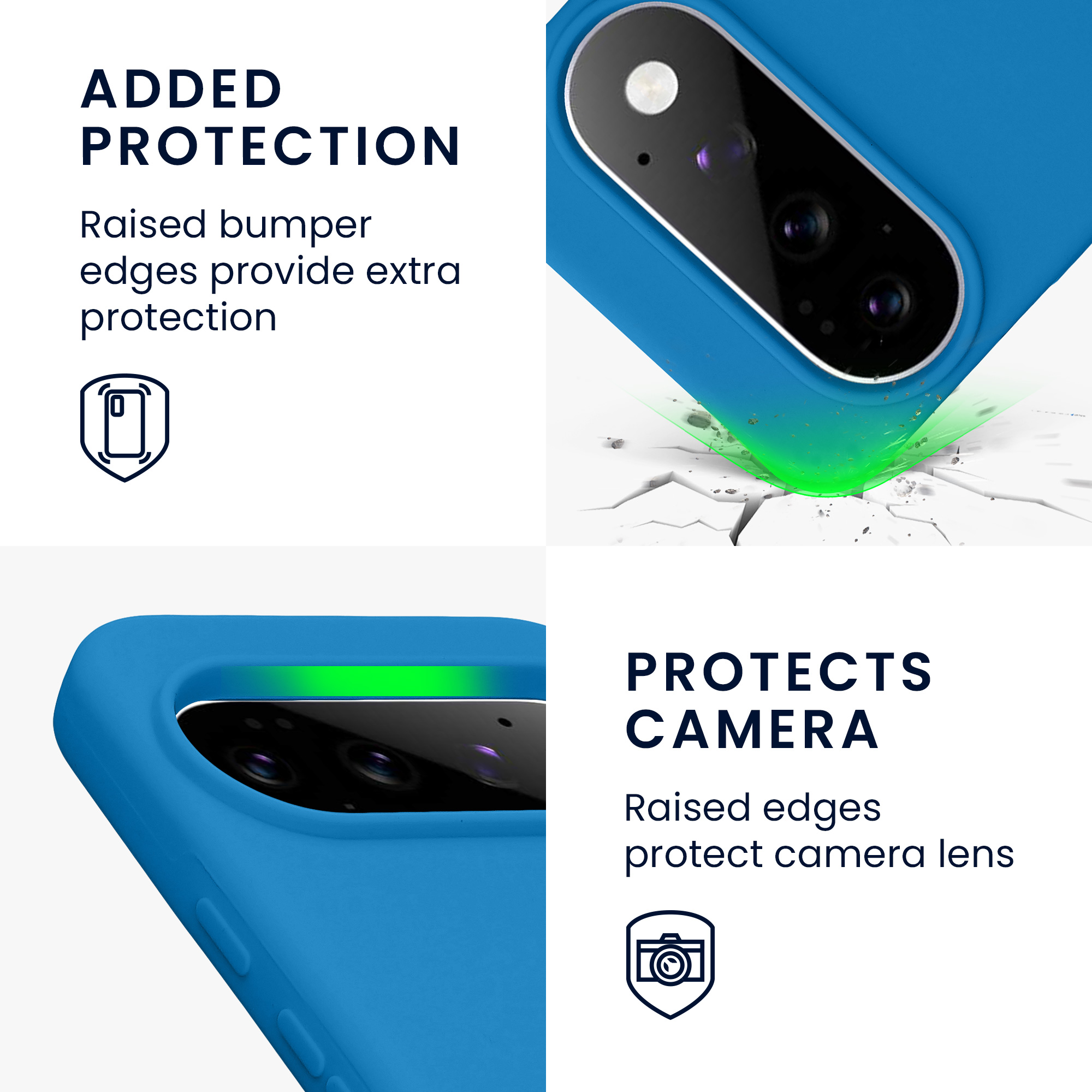 Pouzdro pro Google Pixel 11 / Pixel 11 Pro kwmobile silikonové - modrý korál