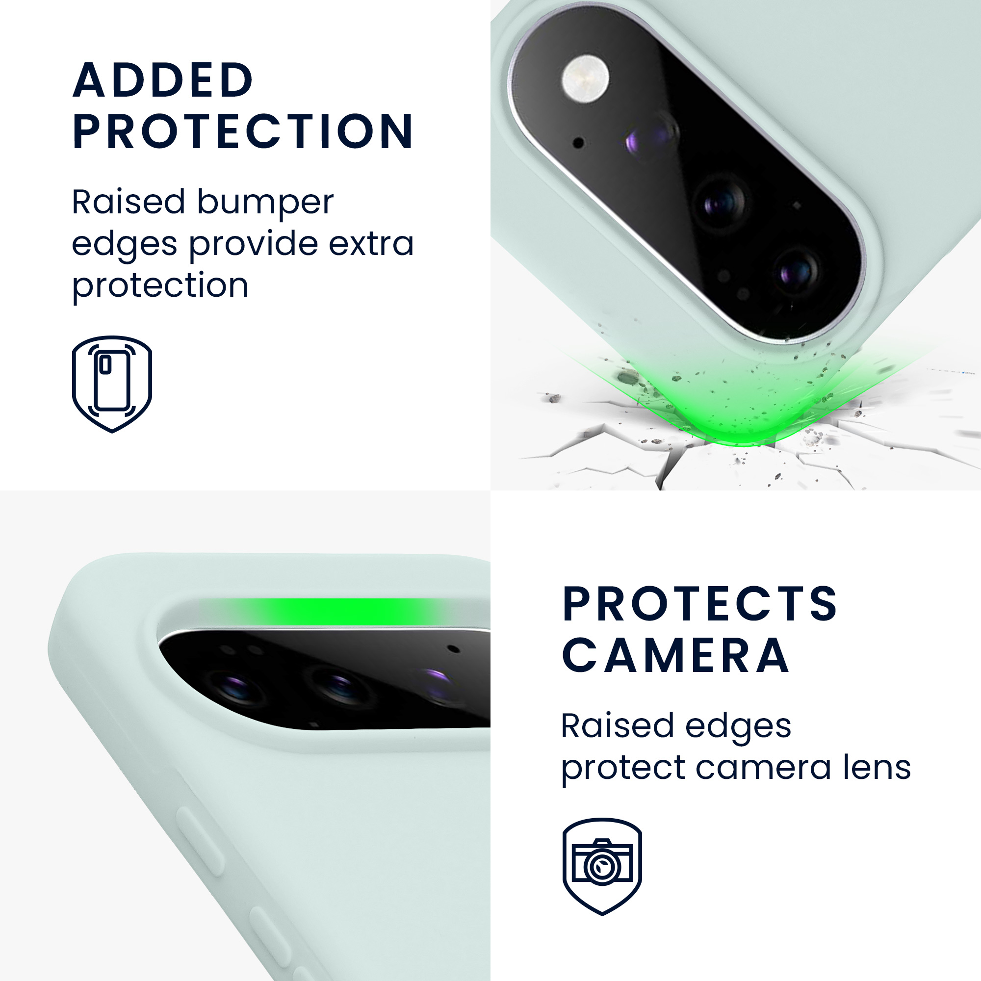 Pouzdro pro Google Pixel 11 / Pixel 11 Pro kwmobile silikonové - světle mátová
