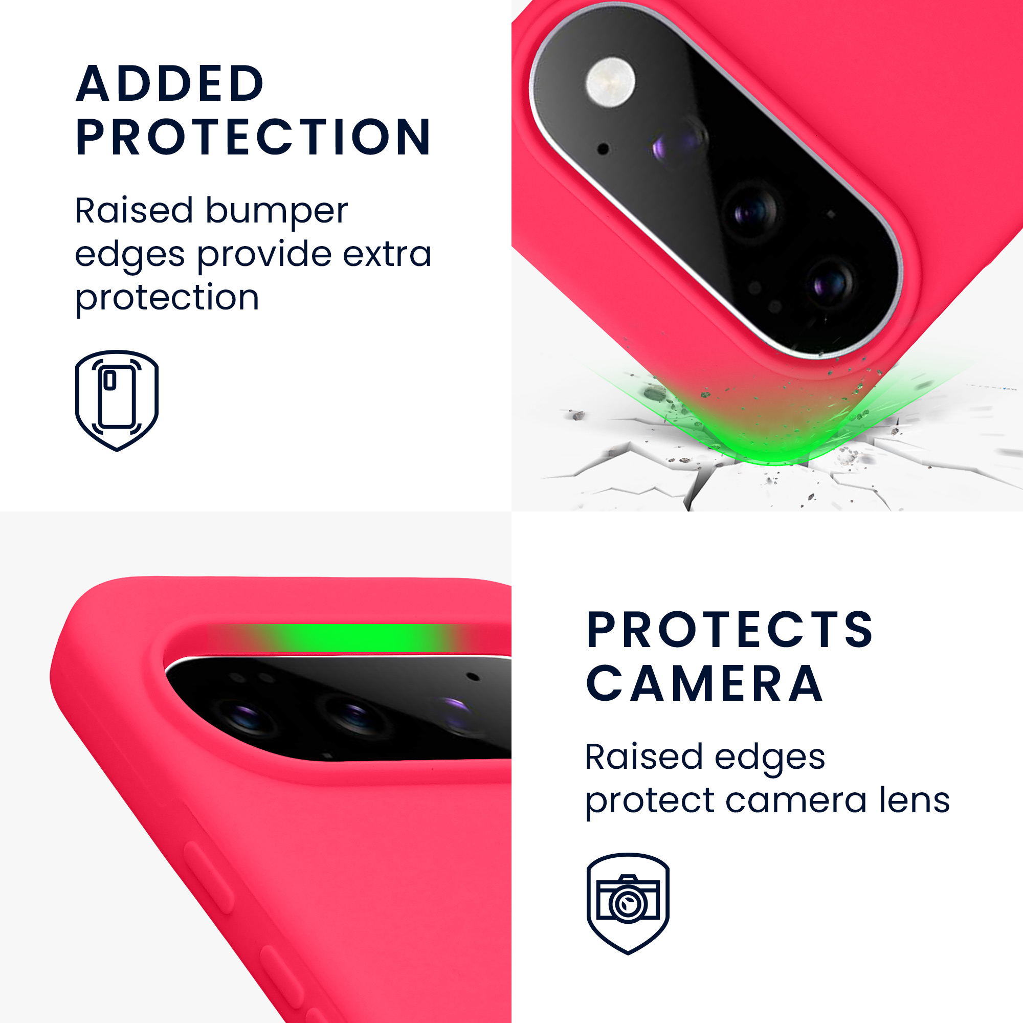 Pouzdro pro Google Pixel 11 / Pixel 11 Pro kwmobile silikonové - neonově růžová