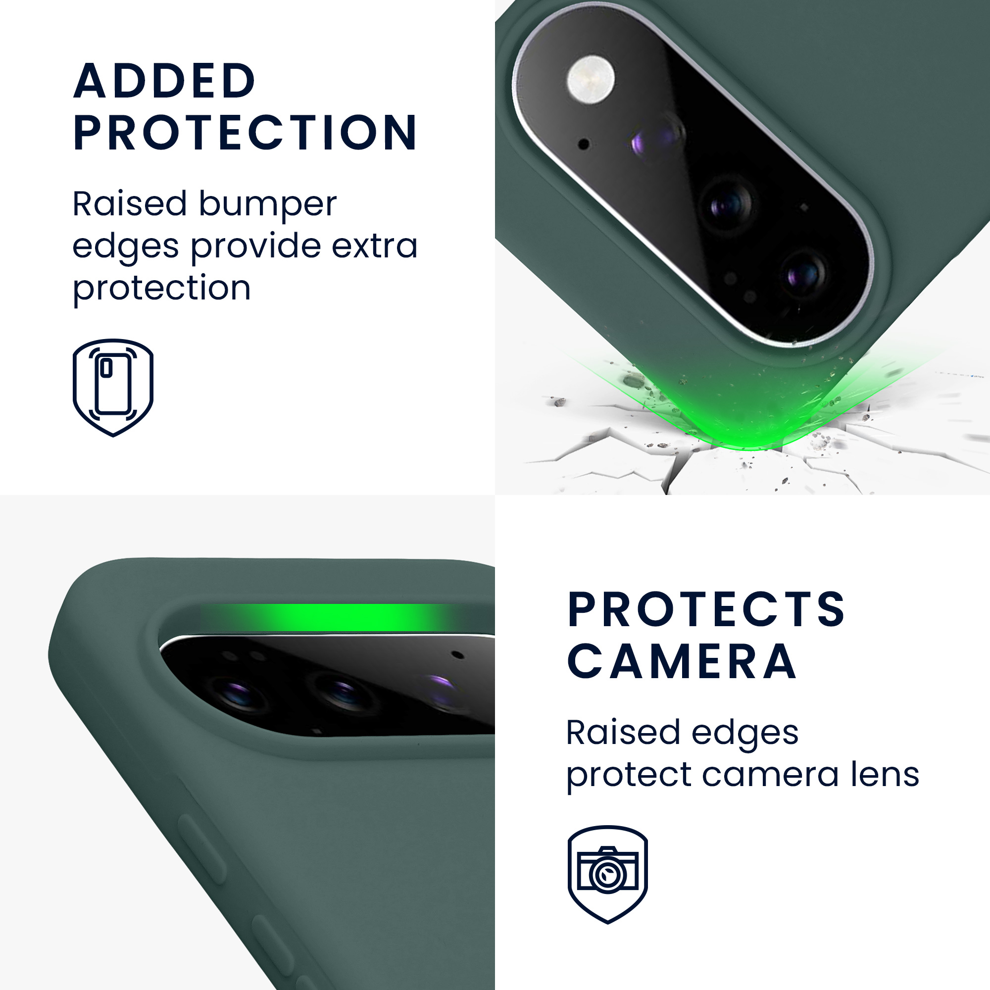 Pouzdro pro Google Pixel 11 / Pixel 11 Pro kwmobile silikonové - modrozelená
