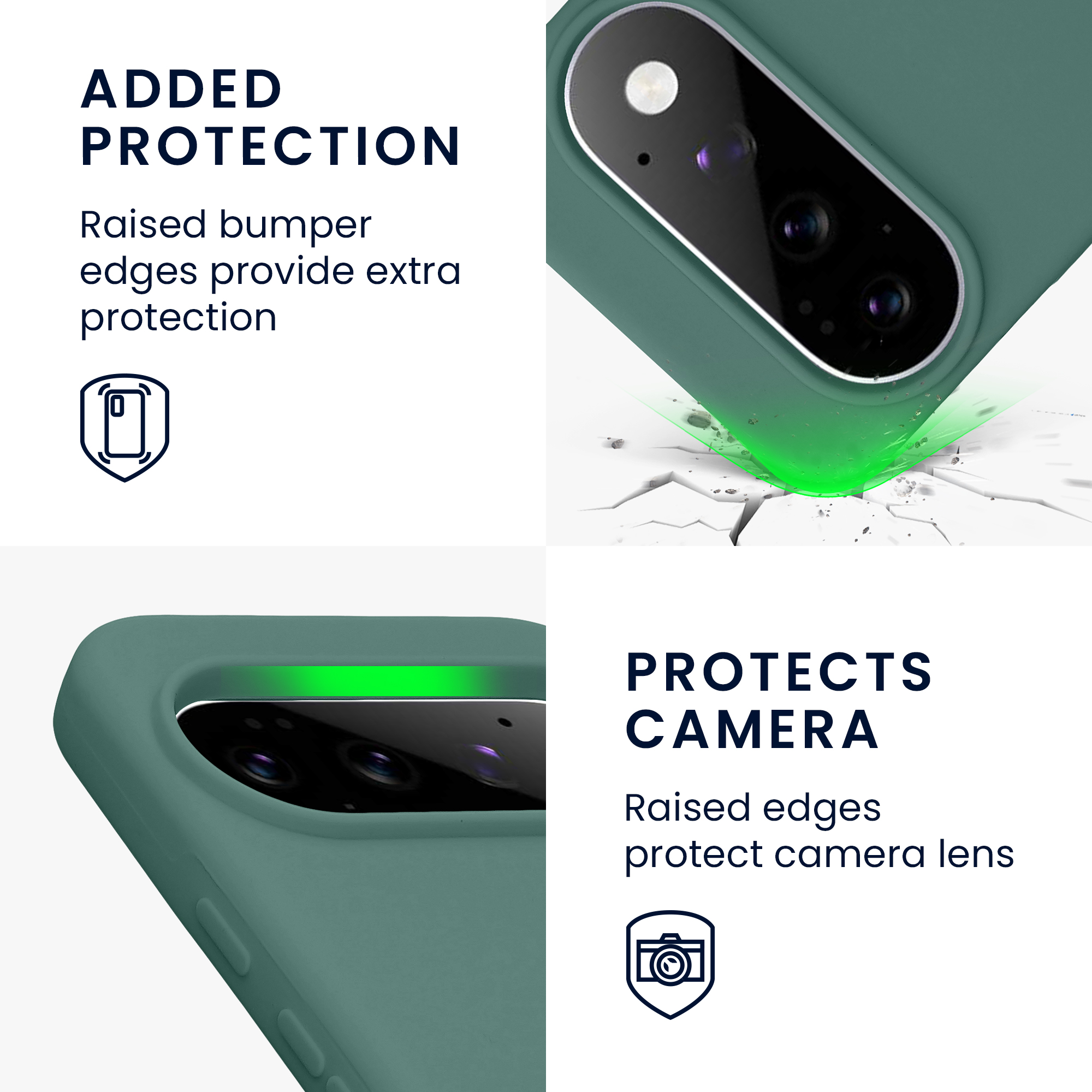 Pouzdro pro Google Pixel 11 / Pixel 11 Pro kwmobile silikonové - lesní zelená