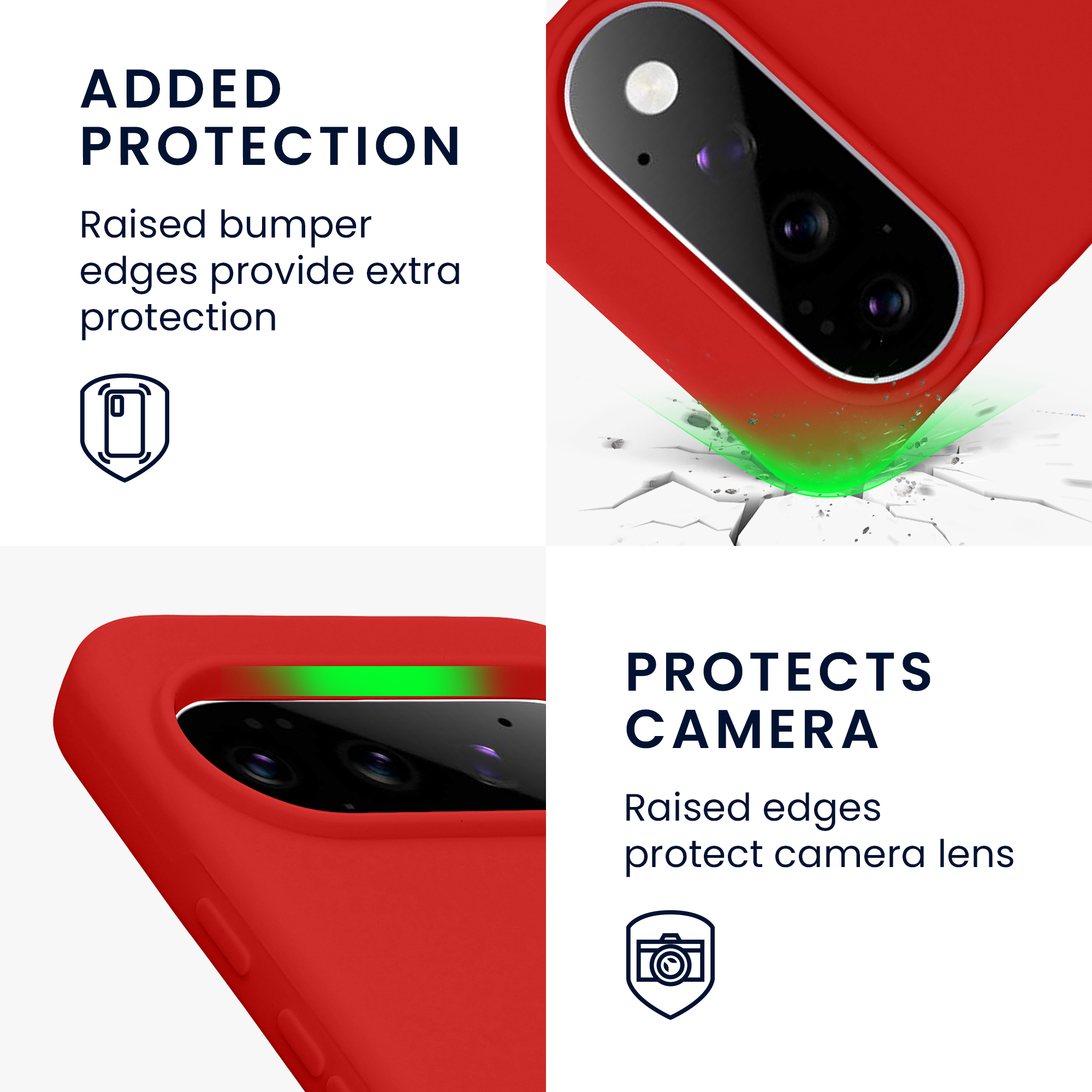 Pouzdro pro Google Pixel 11 / Pixel 11 Pro kwmobile silikonové - klasická červená