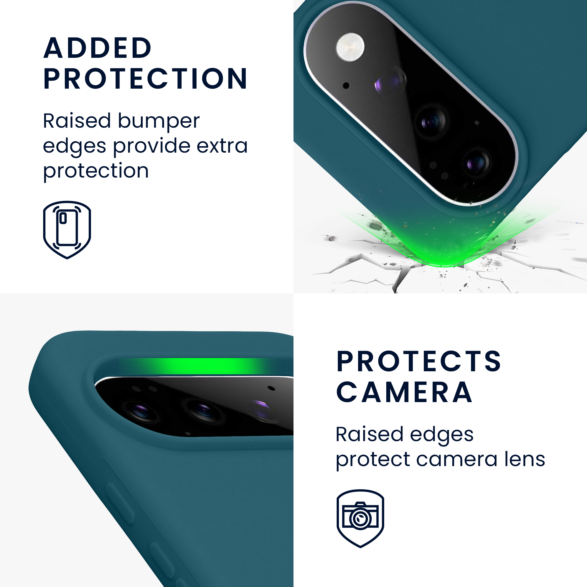 Pouzdro pro Google Pixel 11 / Pixel 11 Pro kwmobile silikonové - matná petrolejová