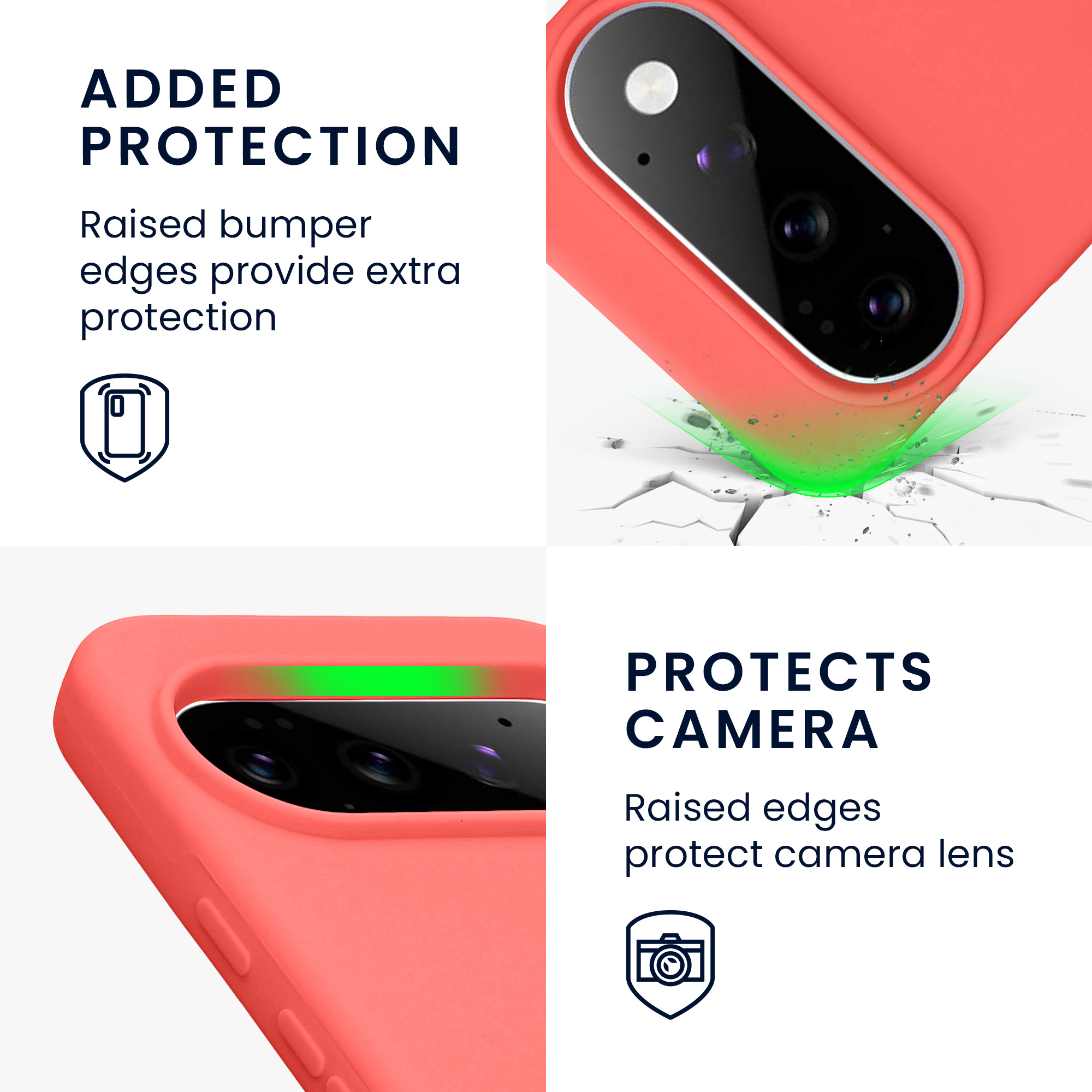 Pouzdro pro Google Pixel 11 / Pixel 11 Pro kwmobile silikonové - neonově korálová