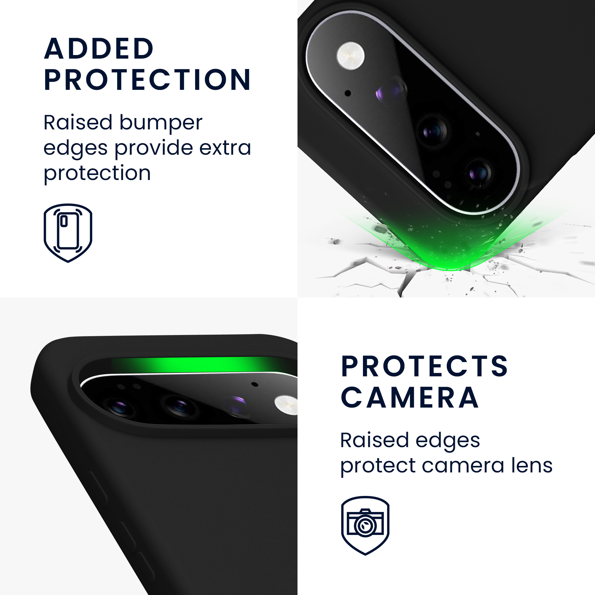 Pouzdro pro Google Pixel 11 Pro XL kwmobile silikonové - černá